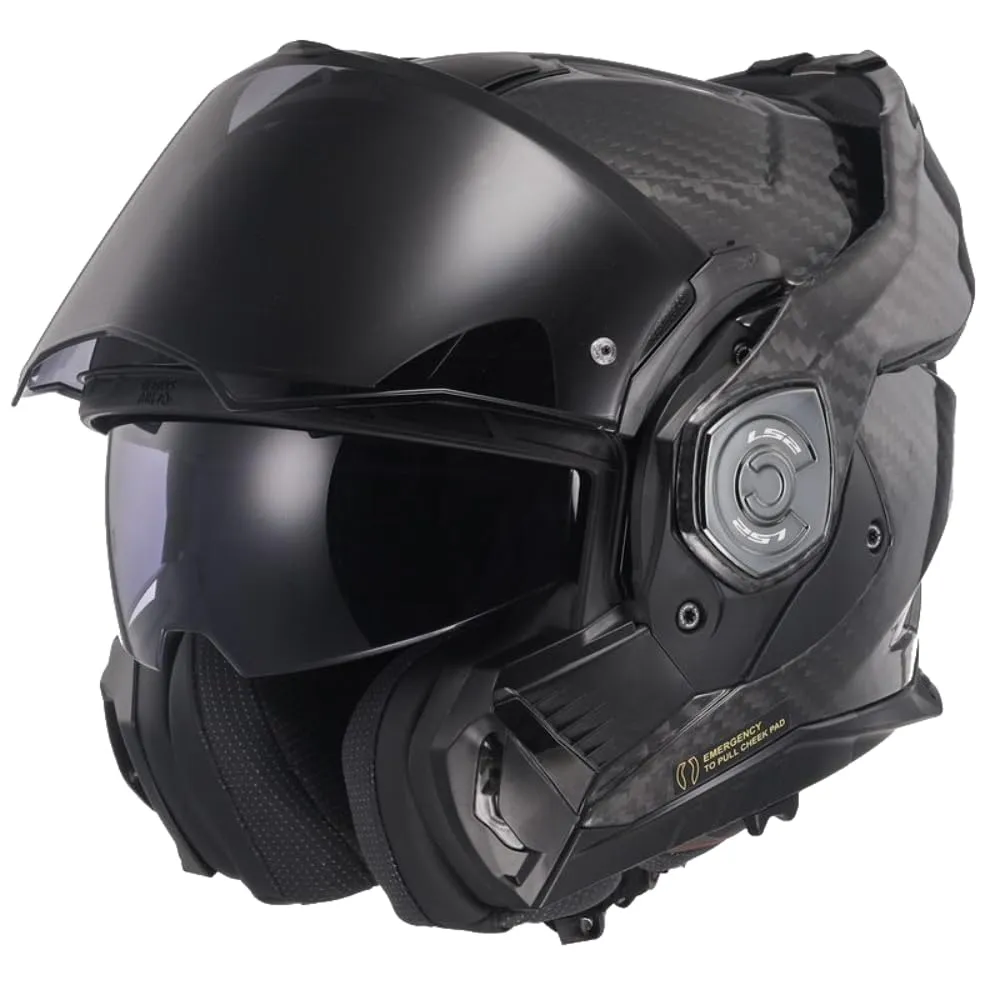 LS2 Advant X Carbon Gloss Carbon Casco Moto Modulare