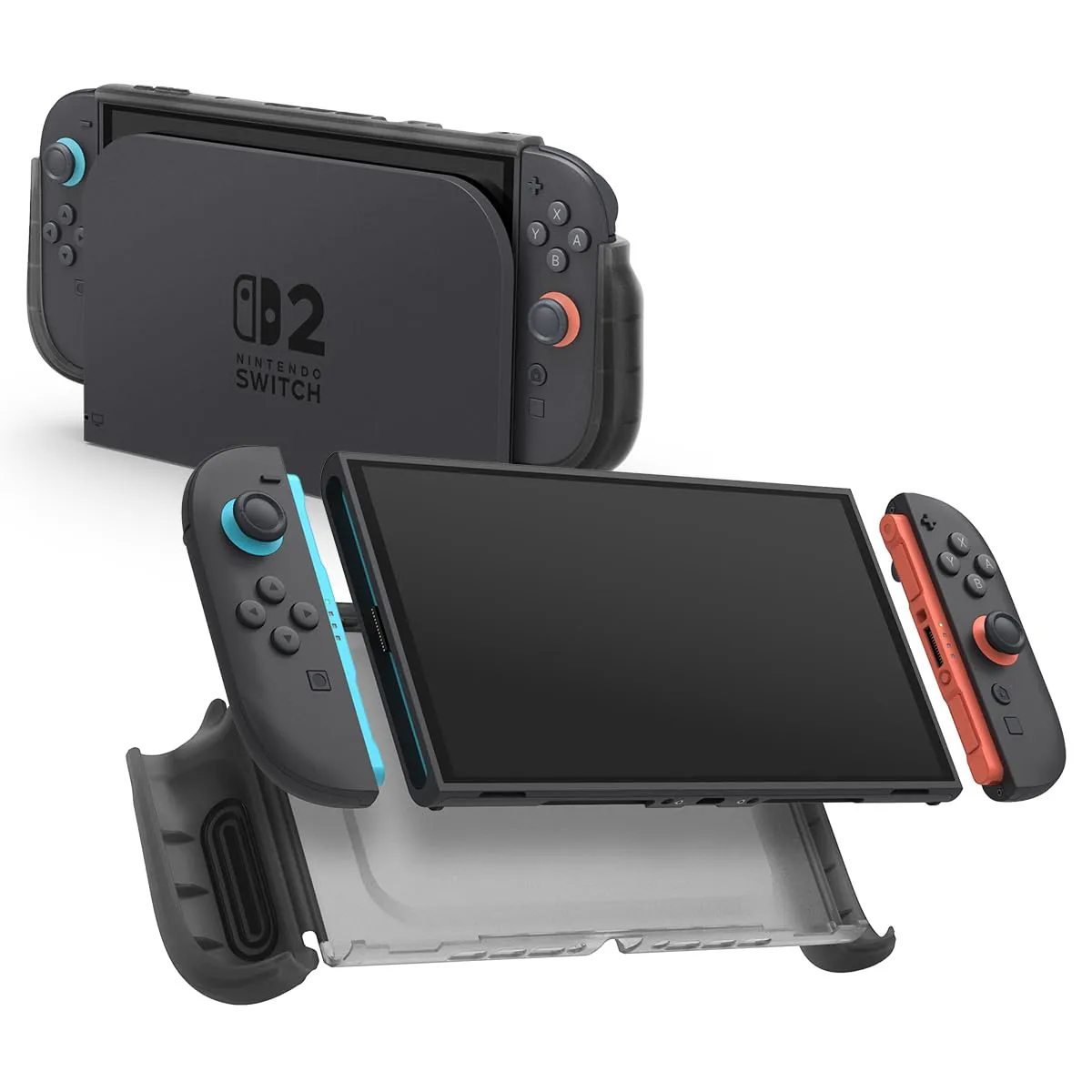 Spigen Cover Ultra Hybrid per Nintendo Switch 2 (2025) - Nero Frost