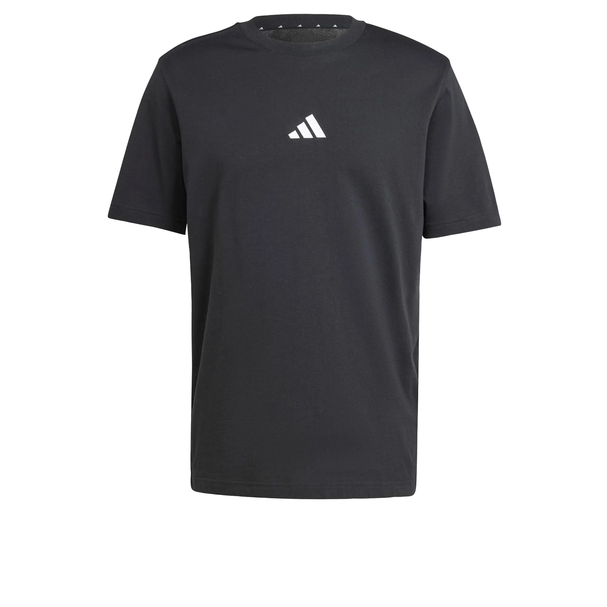 adidas Essentials Small Logo Single Jersey Tee Nero/Bianco