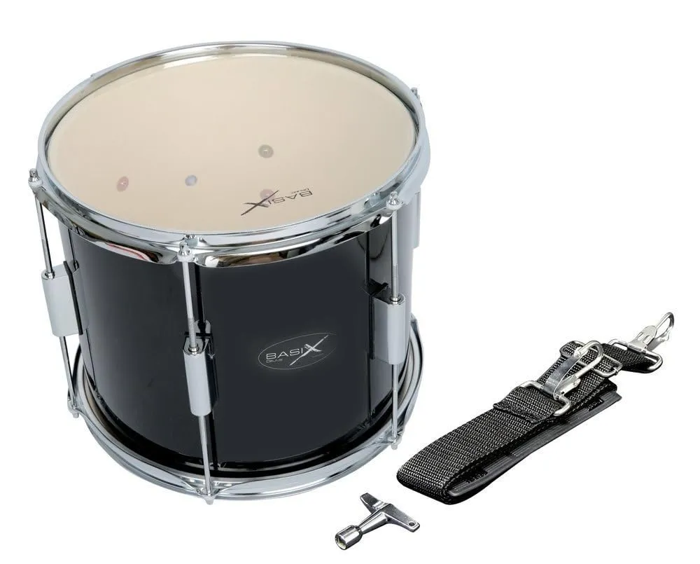 GEWA Marching Drum 12" x 10" - Tamburo da Marcia Professionale Nero