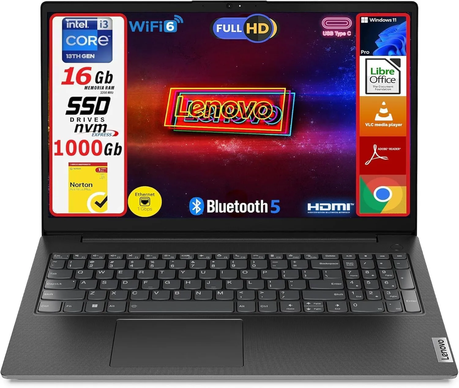 Lenovo V15 G4 i3: Potenza e Produttività in un Notebook
