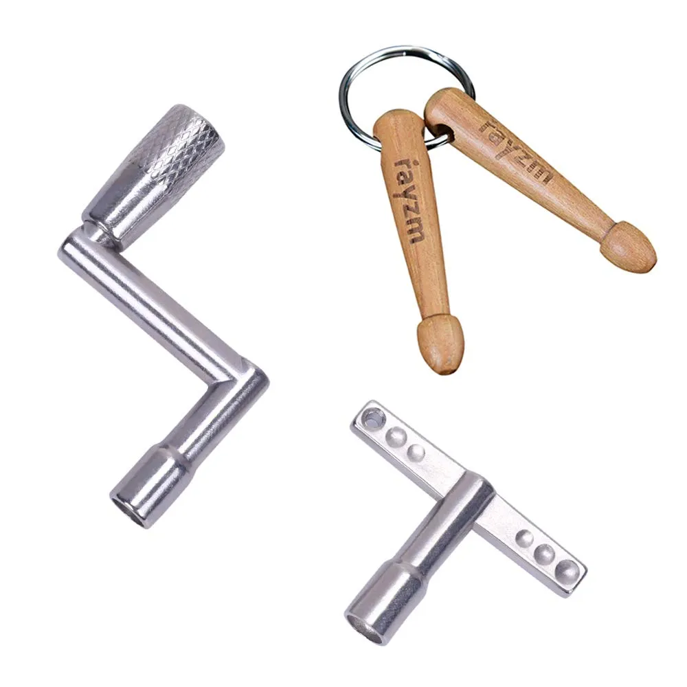 Rayzm Set Chiavi per Batteria: Standard, Speed Key e Portachiavi Bacchette