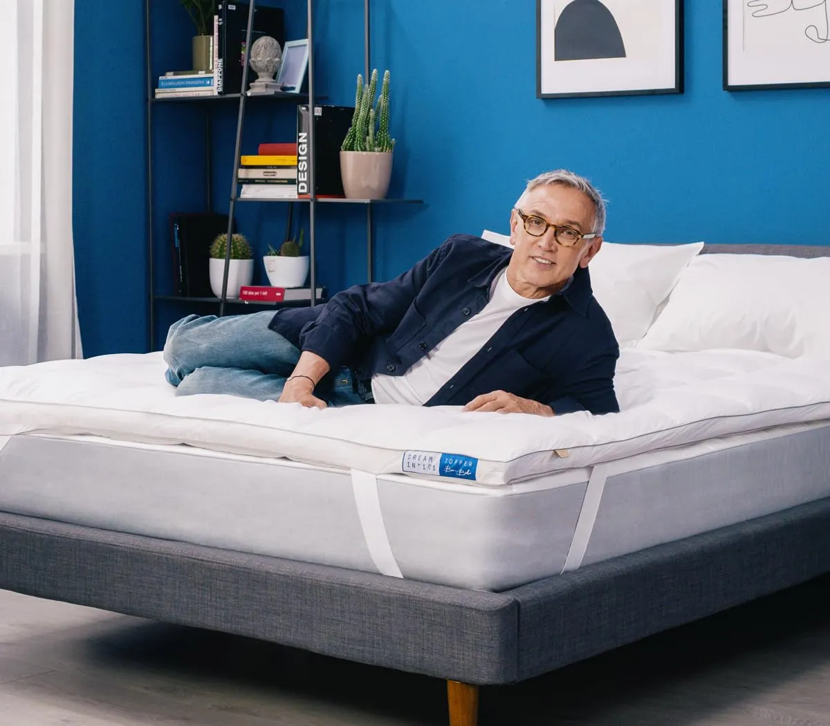 Topper Una Piazza e Mezza 100x200 Bruno Barbieri Piumette e Piumino d'Oca