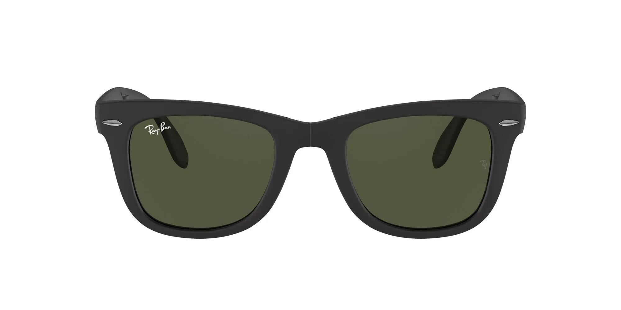 Ray-Ban Wayfarer Folding Classic RB4105 601S Occhiali da Sole Pieghevoli con Lenti Verdi