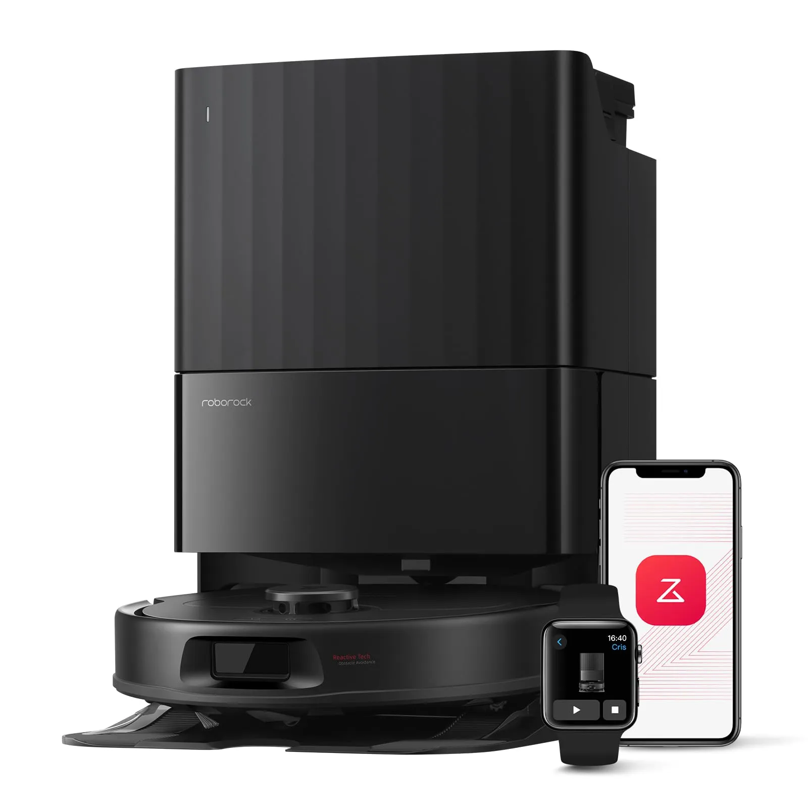 Roborock QV35A Robot Aspirapolvere Lavapavimenti con Stazione Multifunzione