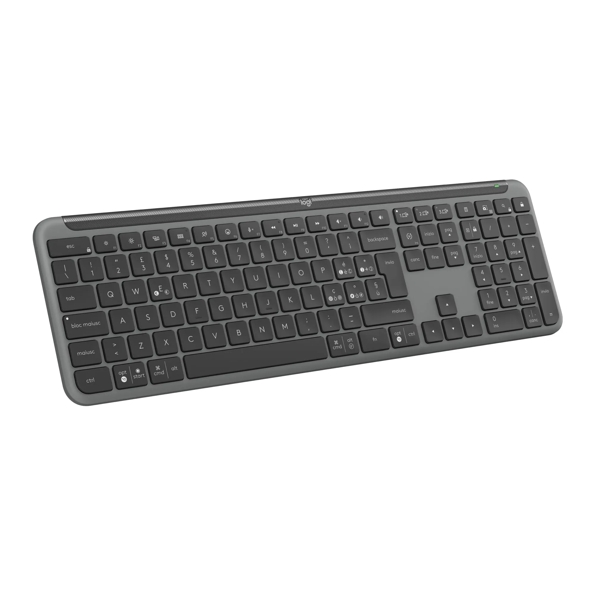 Logitech Signature Slim K950 Tastiera Wireless Grafite - Layout Italiano
