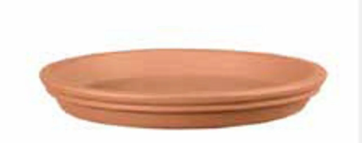 Set di 2 Sottovasi in Terracotta Diametro 23 cm - Made in Italy