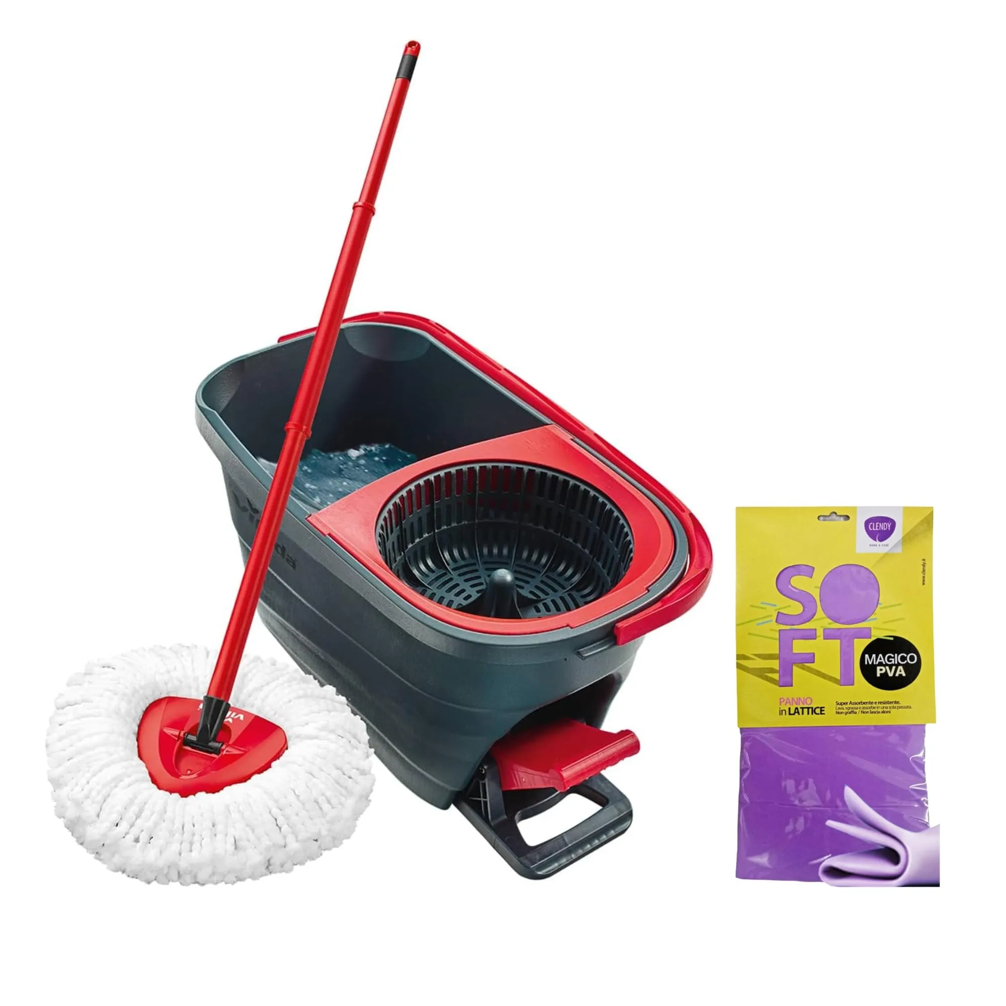 Vileda Turbo Smart Sistema Lavapavimenti a Pedale