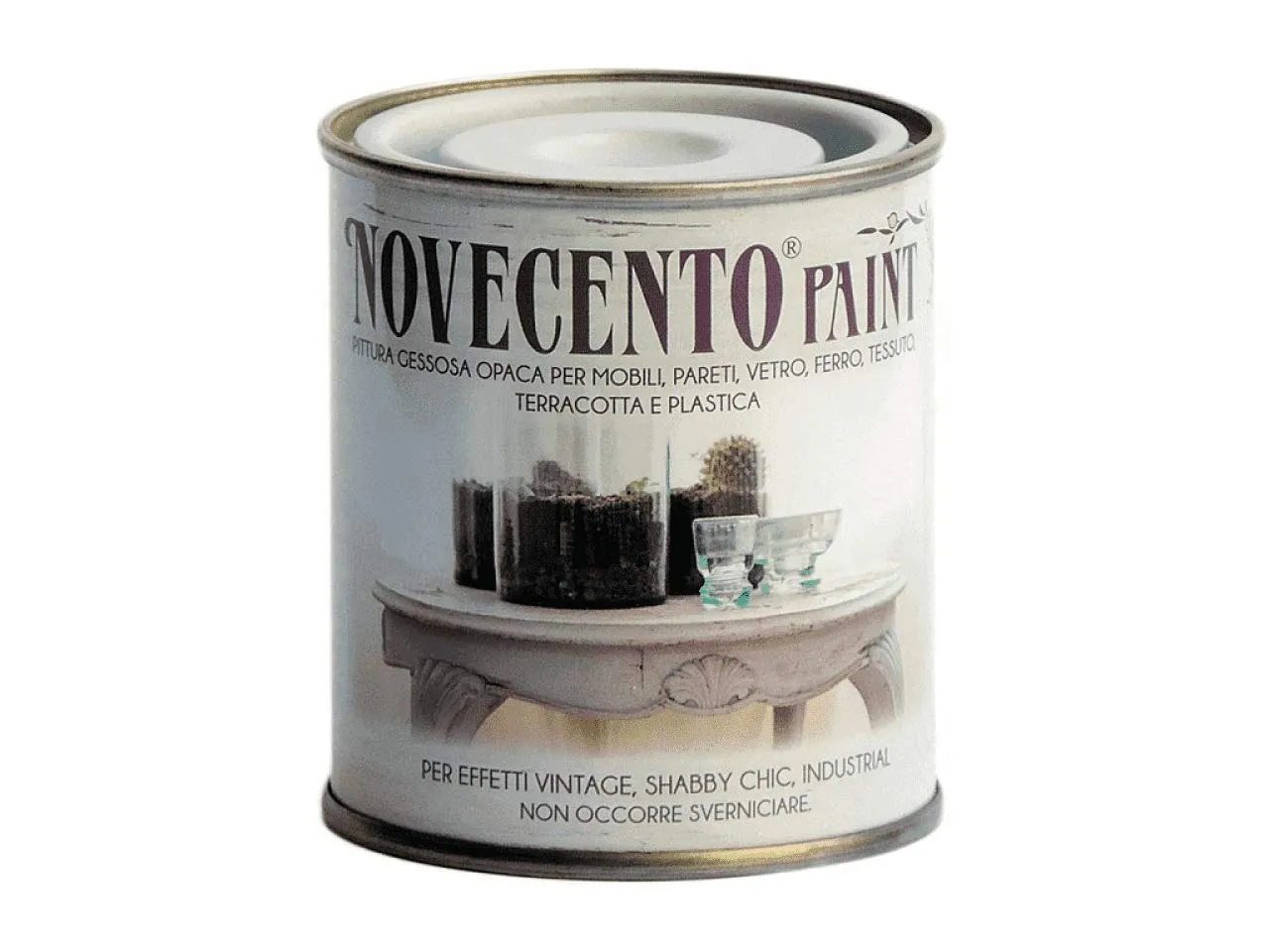 Novecento Paint - Pittura Tinta Pastello 125ml Perla