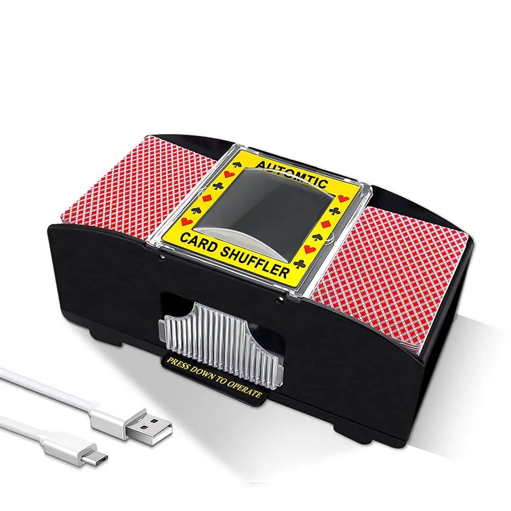 Ni-SHEN Mescolatore Automatico di Carte Elettrico - 1-2 Mazzi