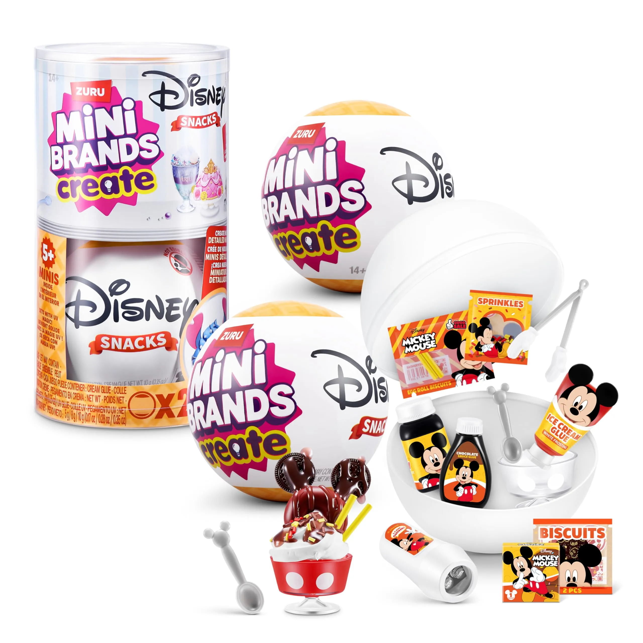 Mini Brands Create Disney Snacks Serie 1 ZURU - 2 Capsule