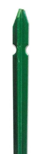 Paletto a T per Recinzioni in Acciaio Plasticato Verde - Altezza 250 cm