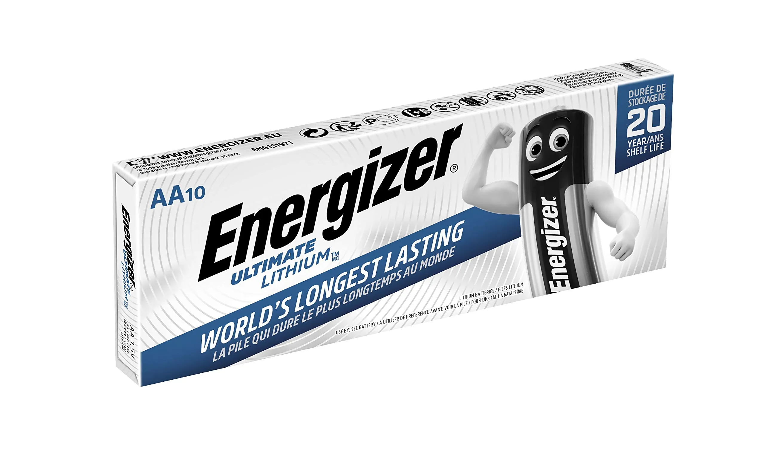 Energizer Ultimate Lithium AA LR6 Batterie - Confezione da 10