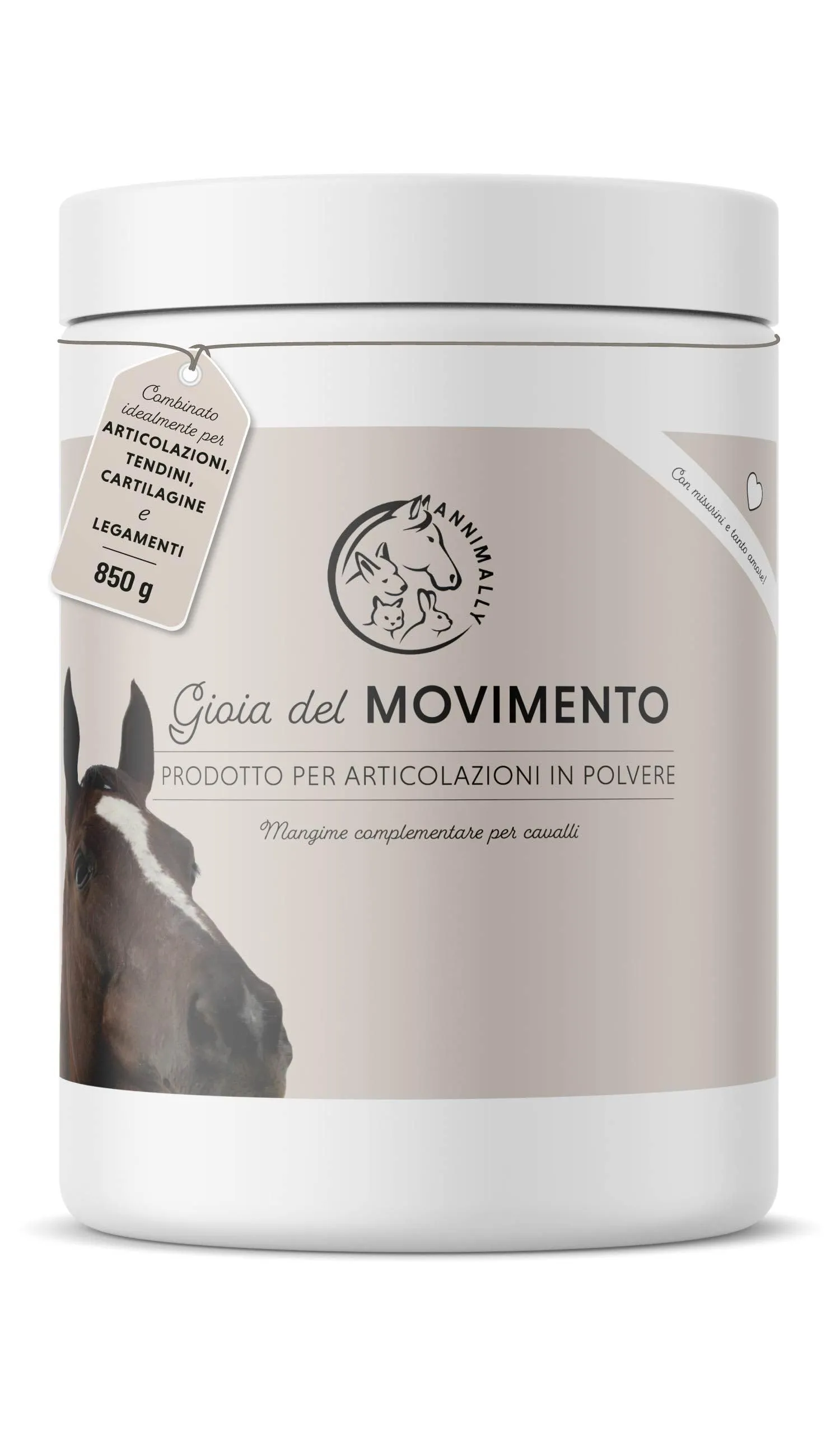 Polvere per Articolazioni Cavalli con Artiglio del Diavolo, MSM, Glucosamina e Condroitina - Supporto Completo per la Mobilità Equina