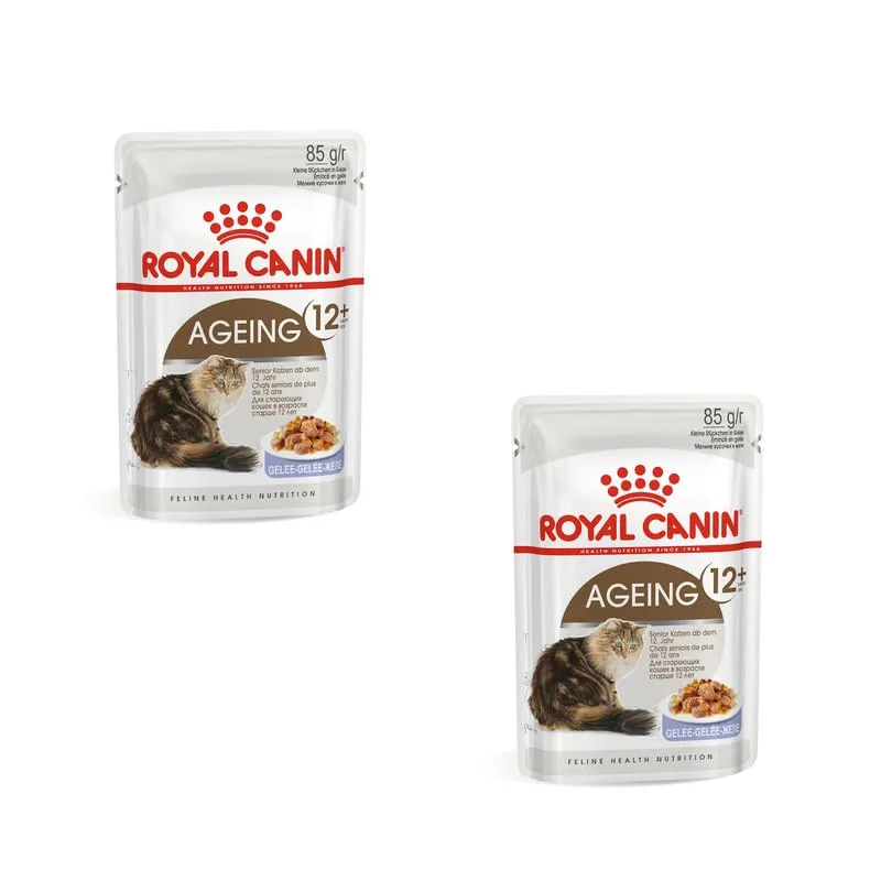 Royal Canin Ageing 12+ Pezzetti Fini in Gelatina - Doppia Confezione