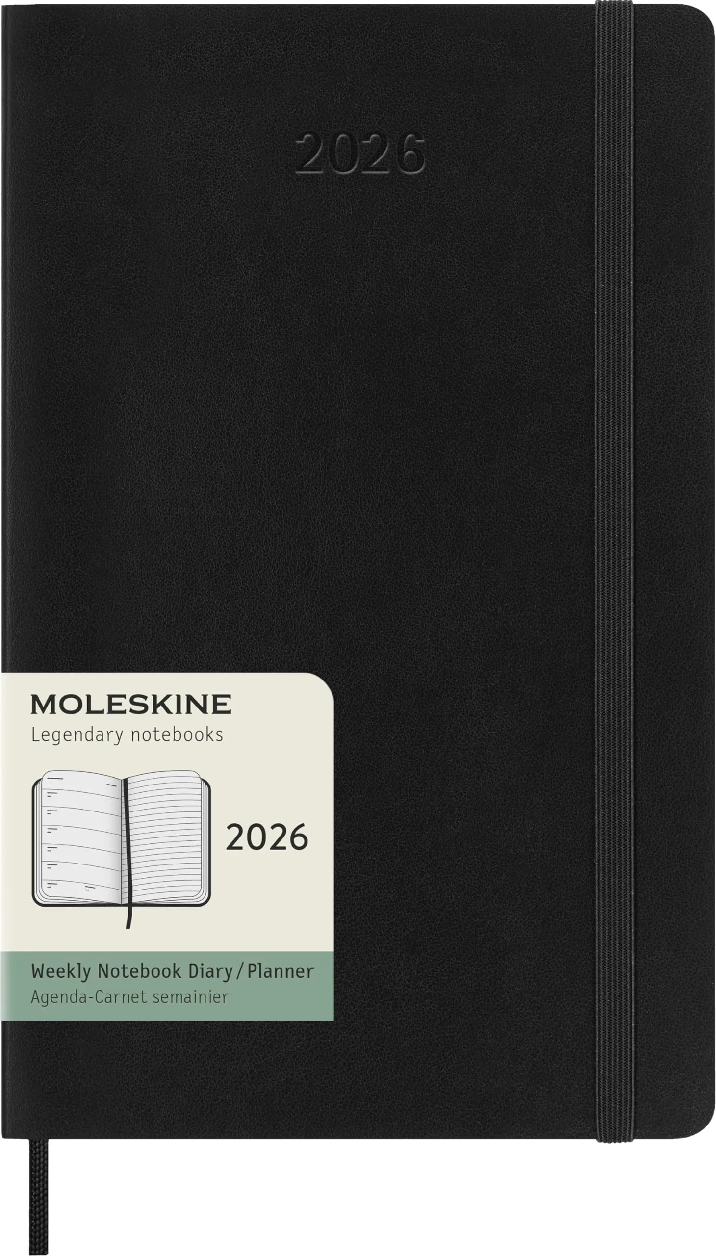 Moleskine Agenda Settimanale 2026 Large Nera