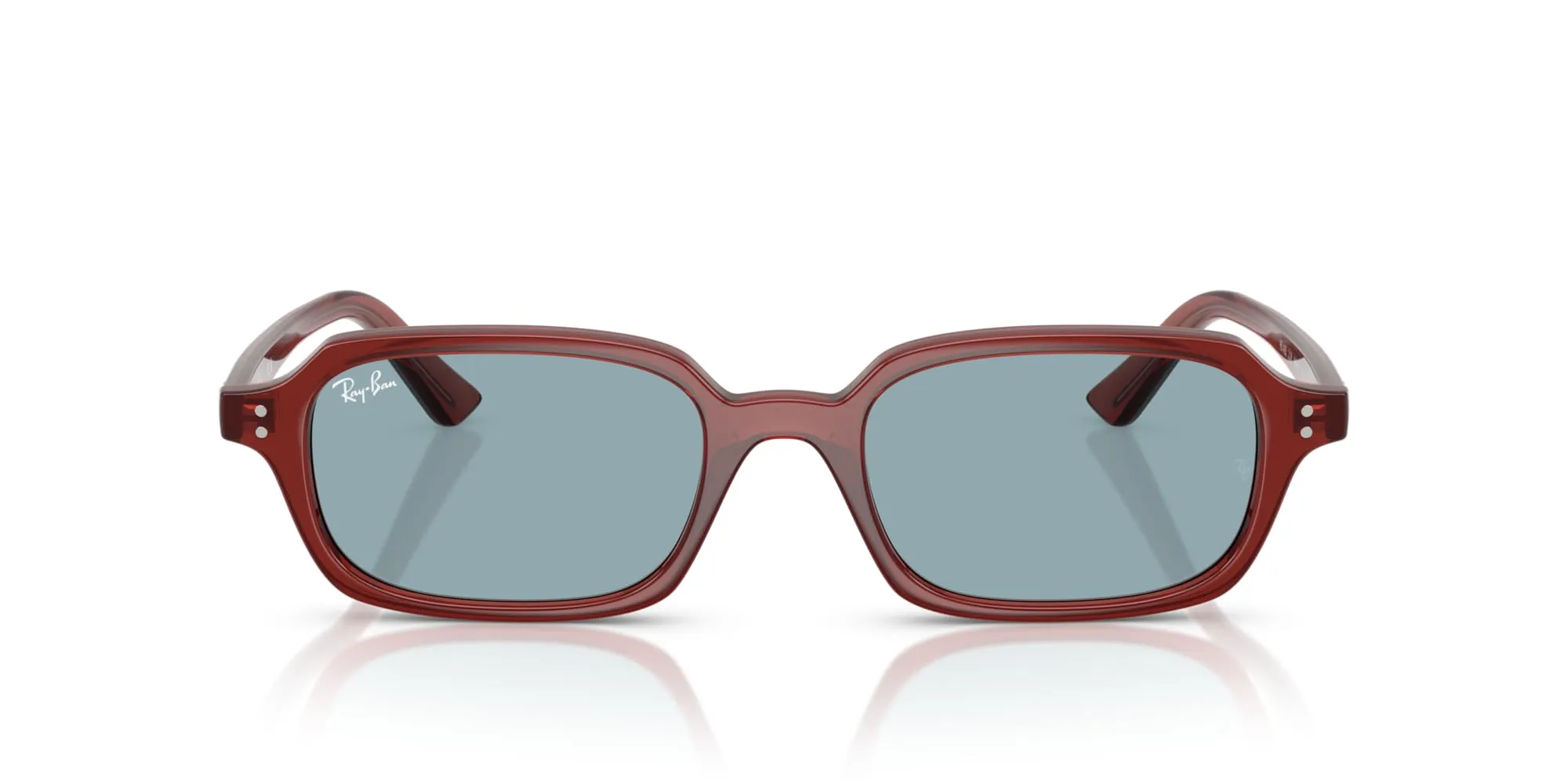 Ray-Ban RB4455 Zuri - Occhiali da Sole Unisex Marrone Ruggine/Blu