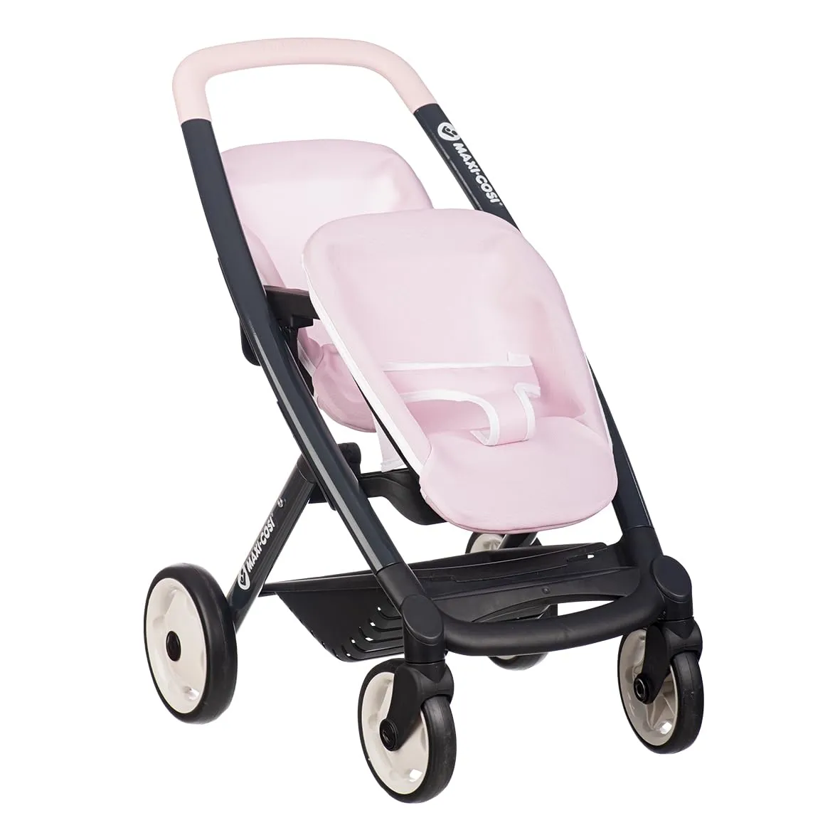 Smoby Maxi-Cosi Passeggino Gemellare Rosa per Bambole