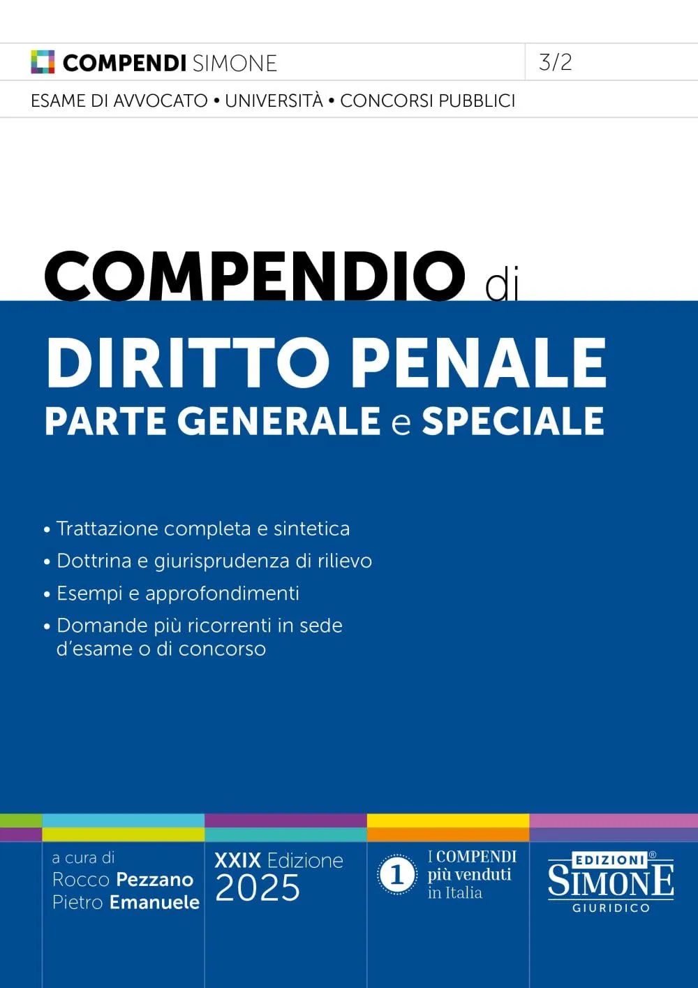 Compendio di Diritto Penale parte generale e speciale 2025 - Edizioni Simone