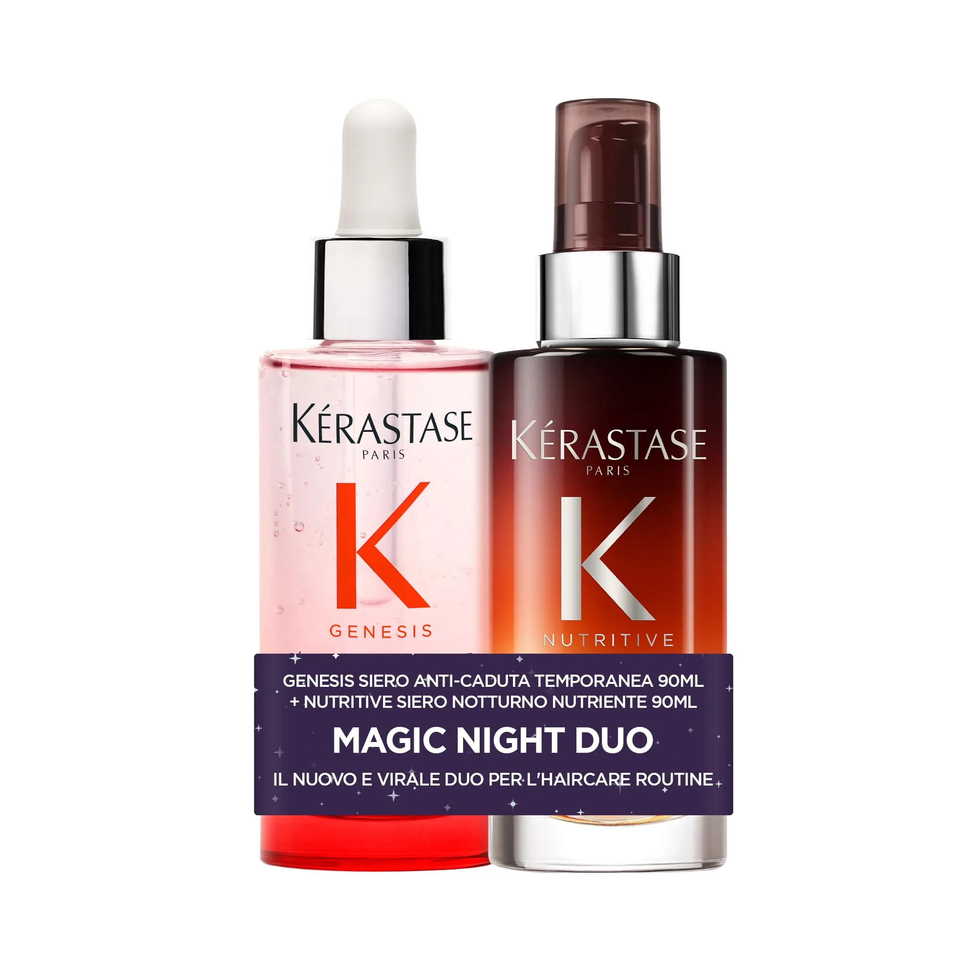 Kérastase Kit Magic Duo: Siero Fortificante Anti-Caduta Genesis + Siero Notturno Nutriente Nutritive