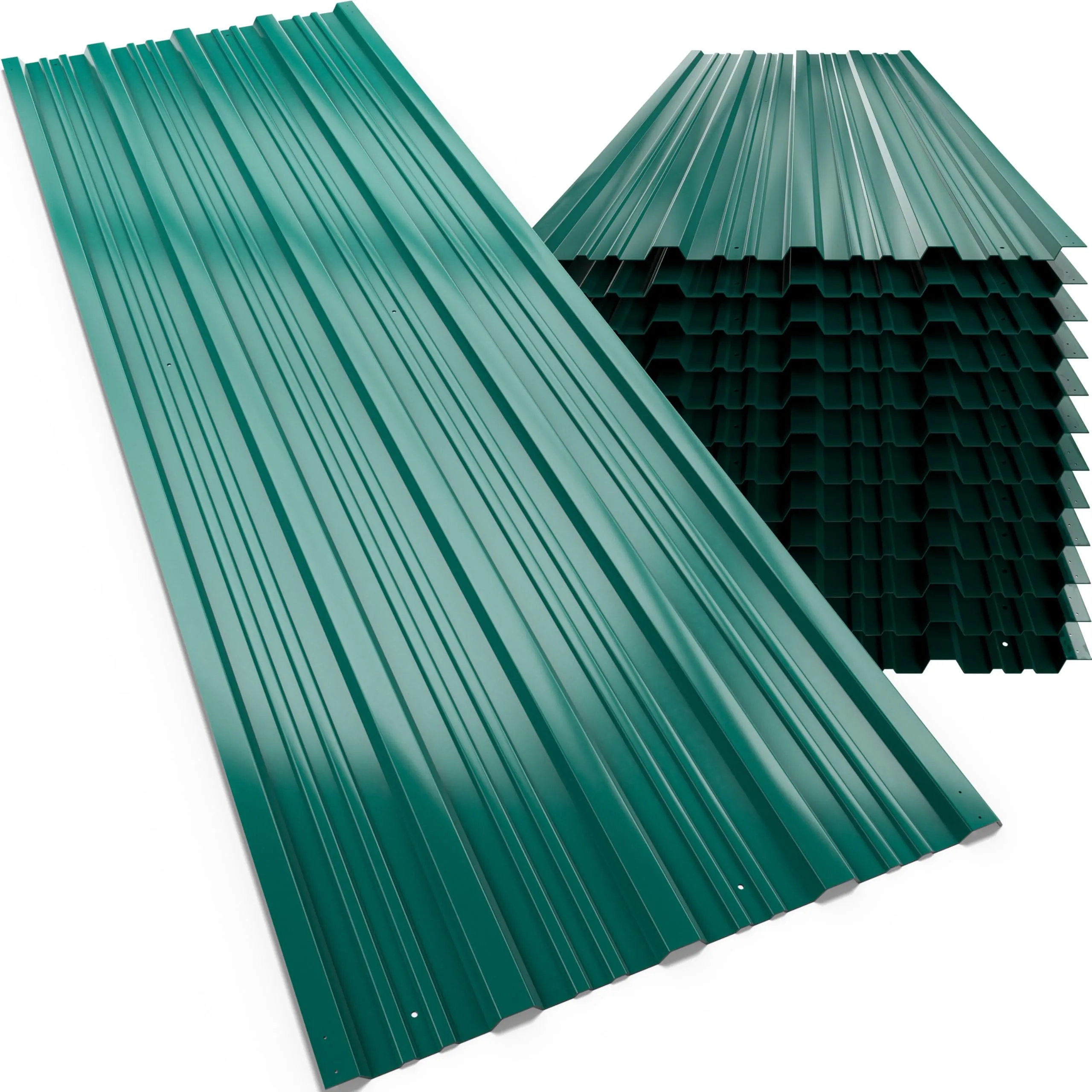 GardeBruk Lamiere Zincate Profilate Verde - 12 pz (7m²)