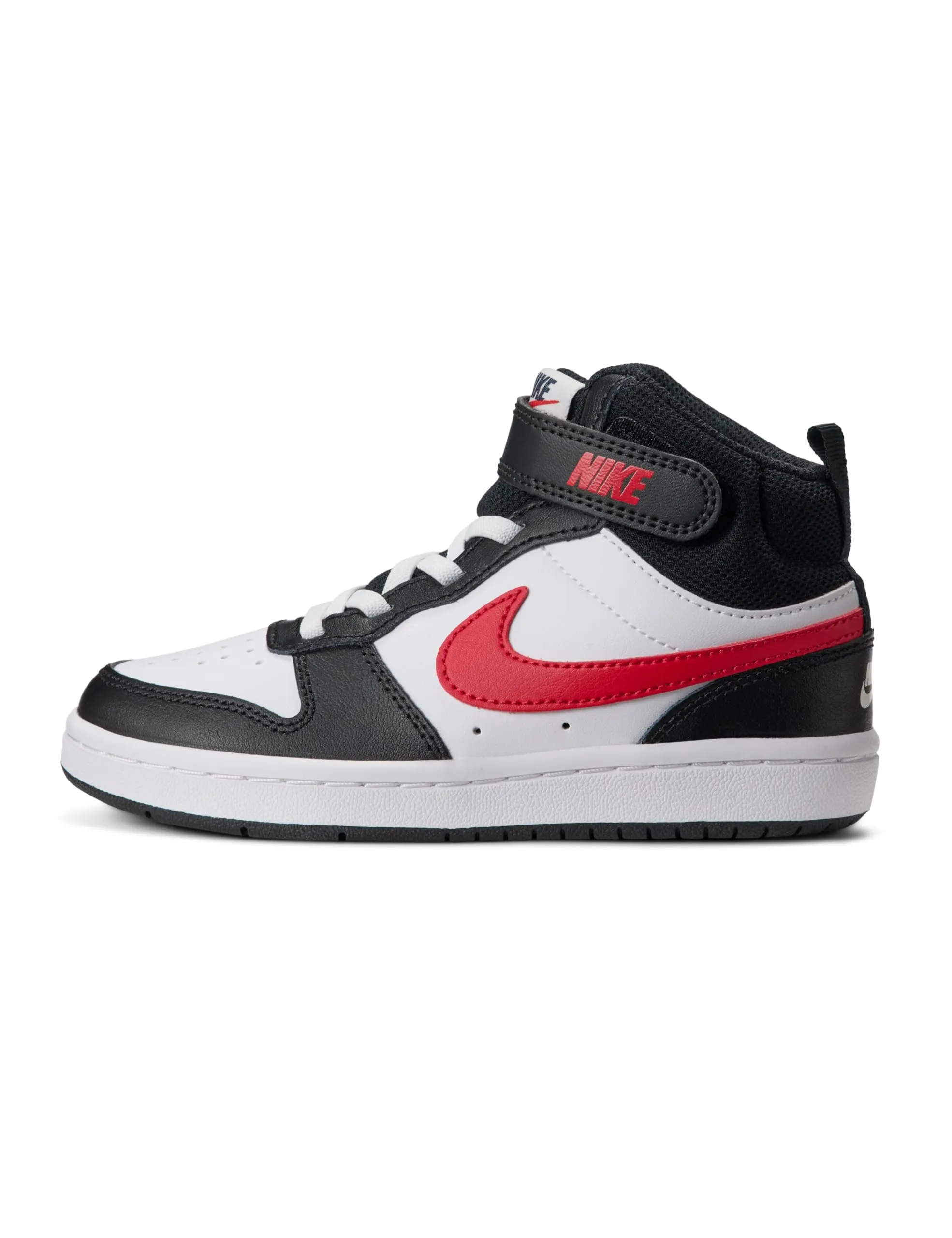 Nike Court Borough Mid 2 (PS) Sneaker Unisex-Bambini Nera, Bianca e Rossa