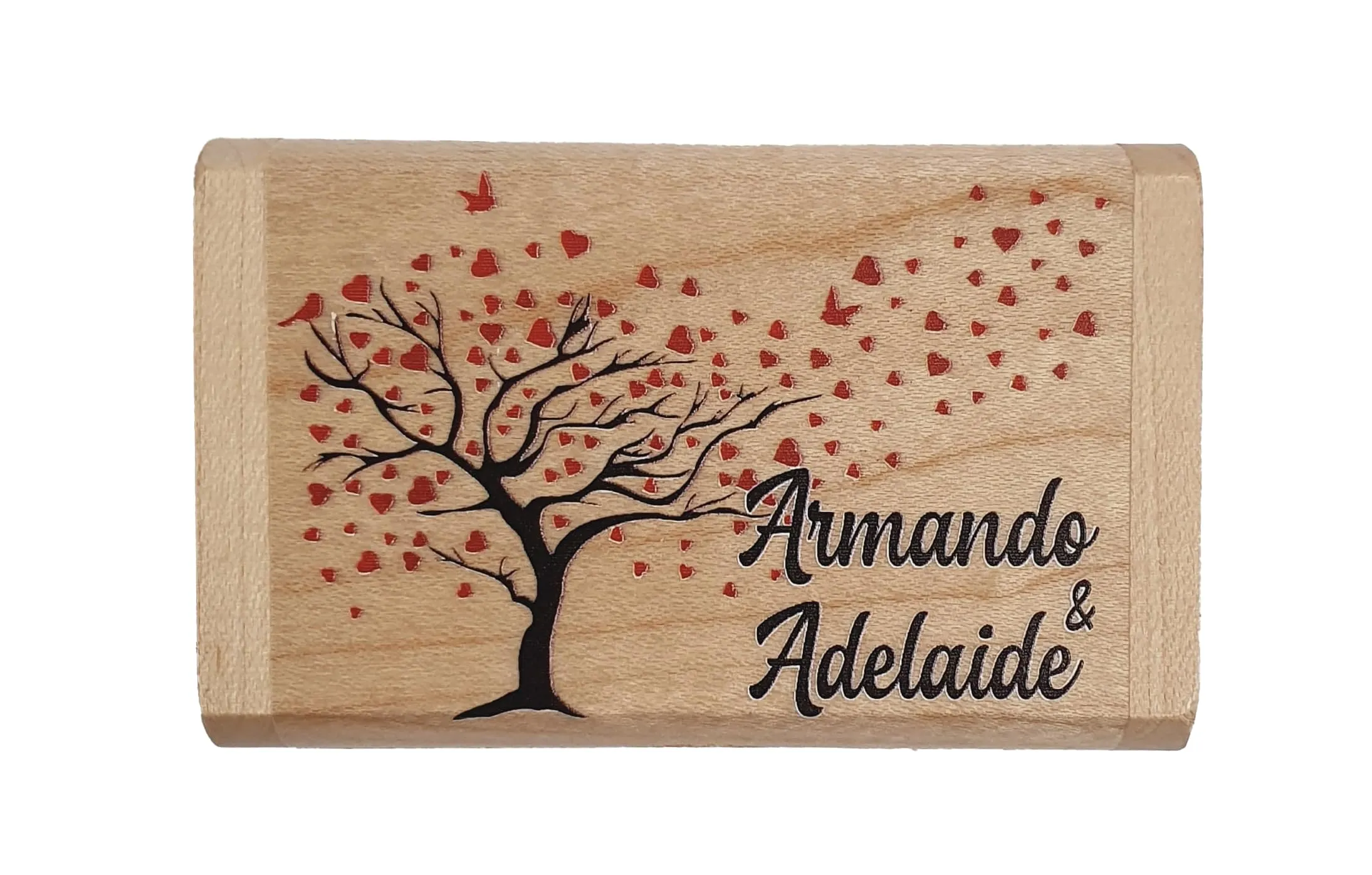 Chiavetta USB in Legno Personalizzata con Custodia - Idea Regalo Unica