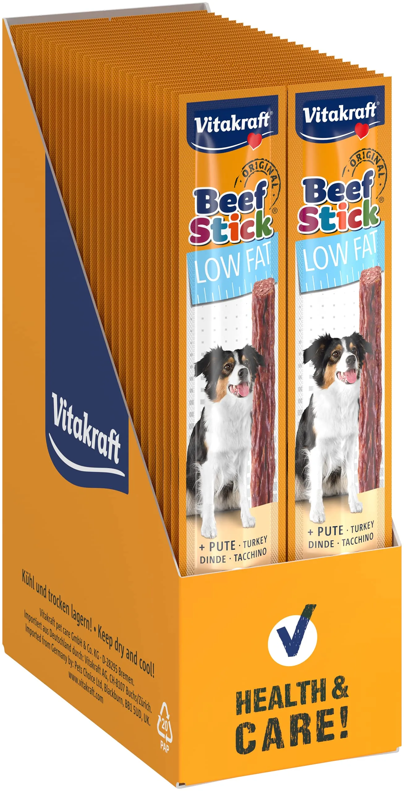 Vitakraft Beef Stick Low Fat - Snack per Cani - 50 x 12 g