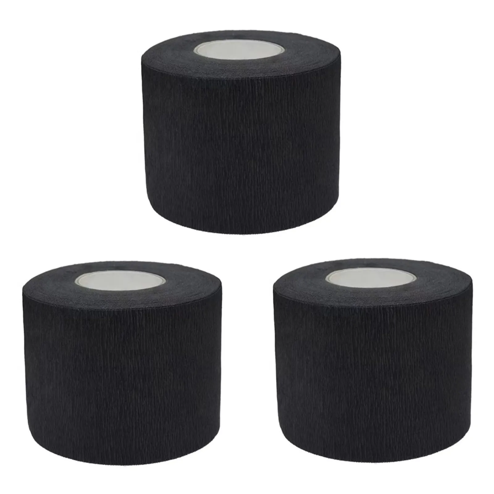 Feisate Carta Collo Barbiere Nera - 3 Rotoli da 300 Strisce