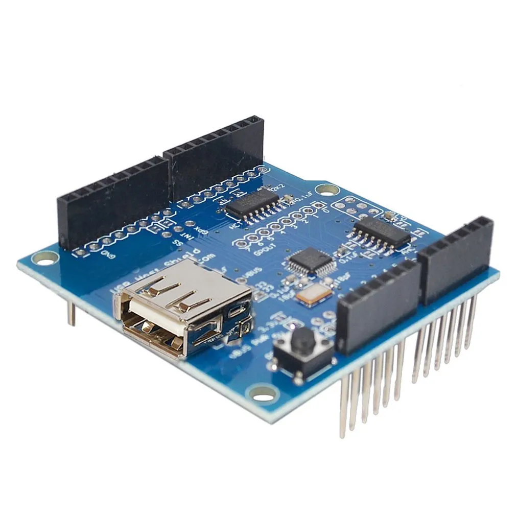 HiLetgo USB Host Shield per Arduino UNO MEGA 2560 con Supporto Google Android ADK e USB HUB