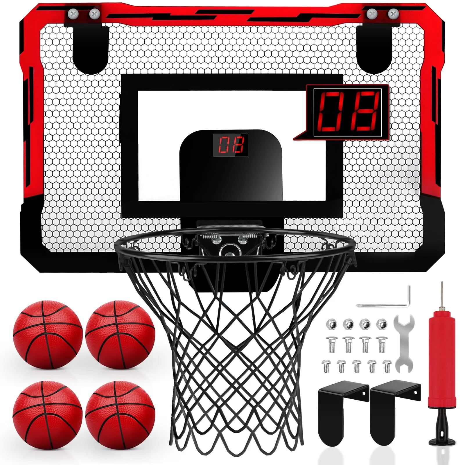 YIMORE Canestro Basket da Camera per Bambini con Punteggio Elettronico