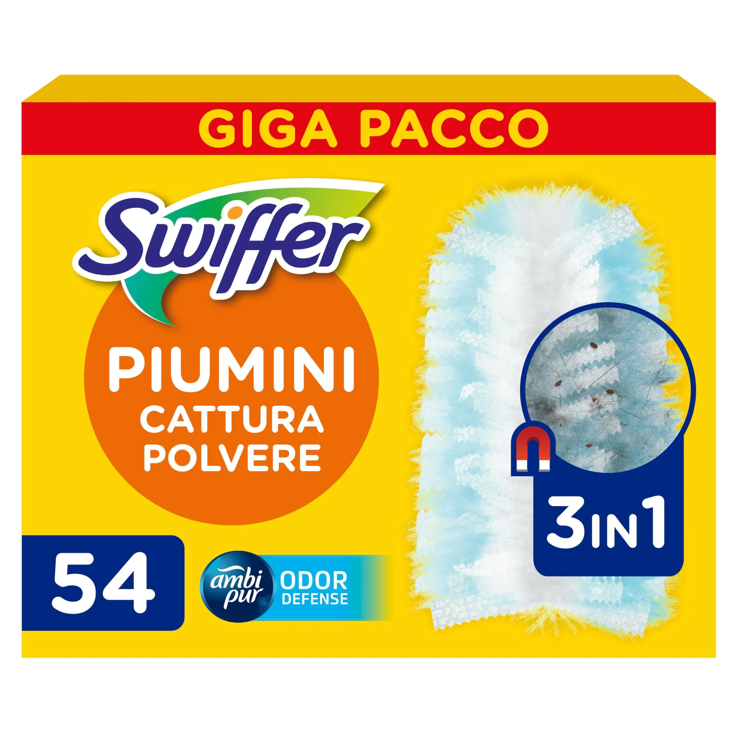 Swiffer Duster Piumini Catturapolvere Mega Pack, 54 Piumini