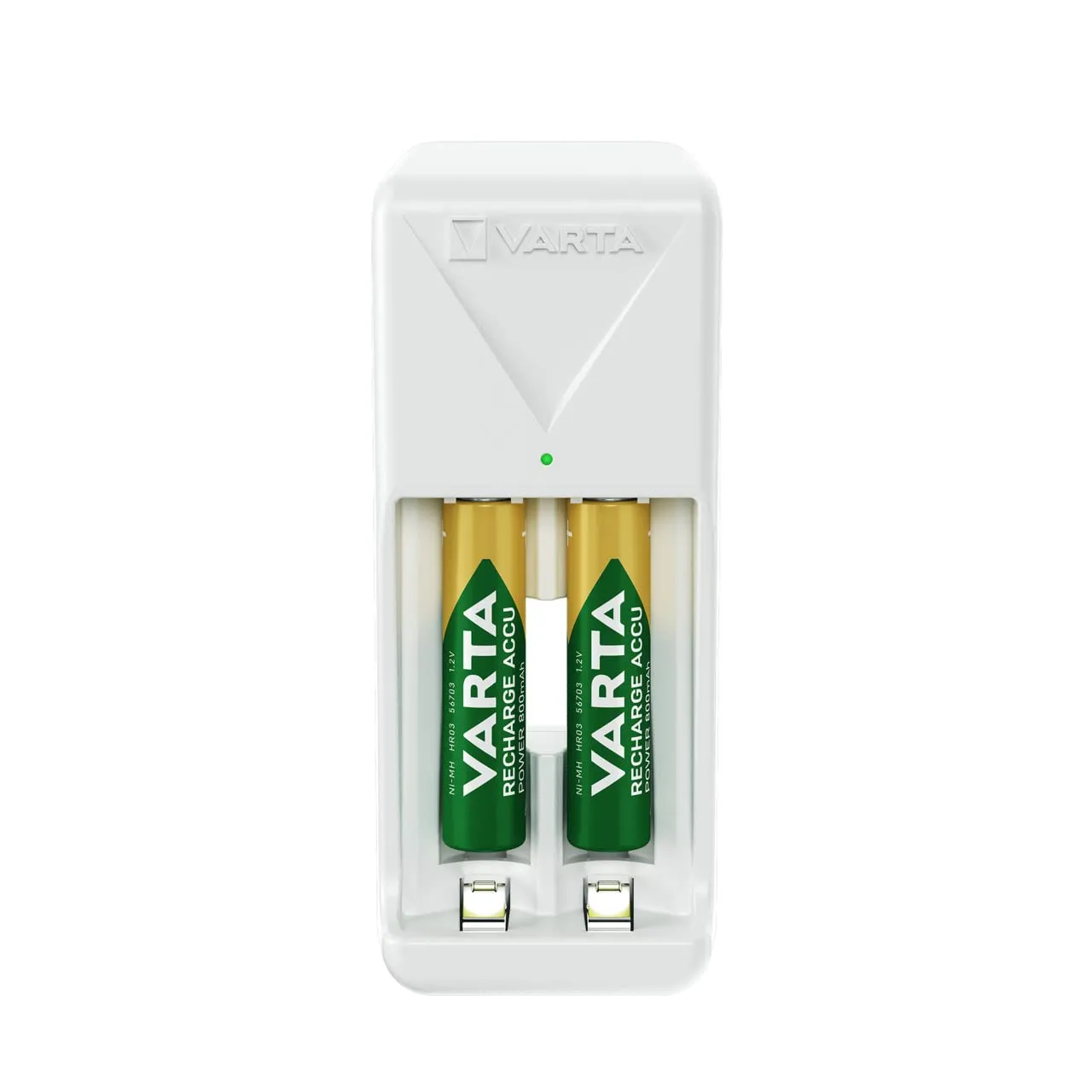 VARTA Mini Charger Caricabatterie con 2 AAA 800mAh