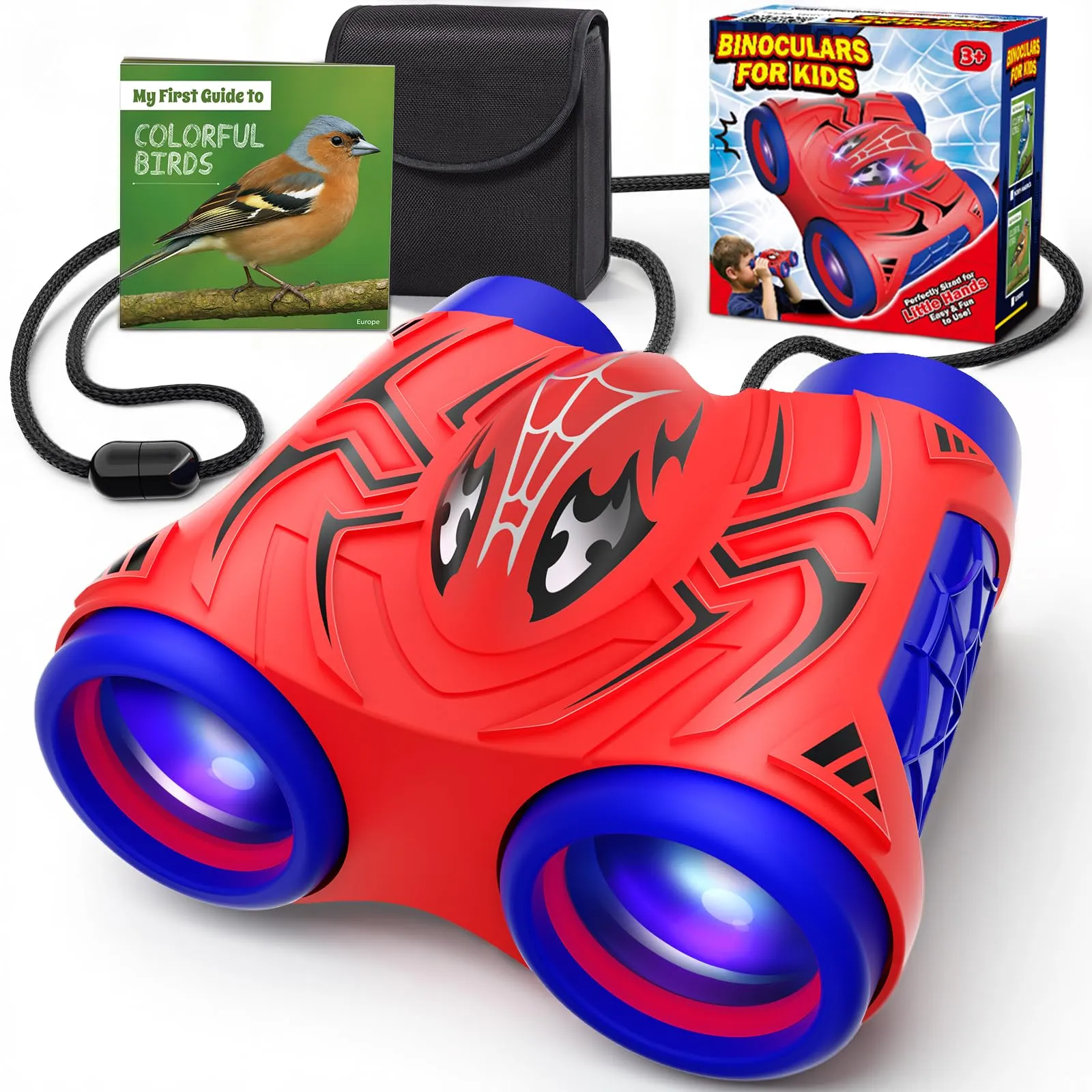 Binocolo per Bambini con Bussola e Guida Uccelli - Spider Explorer