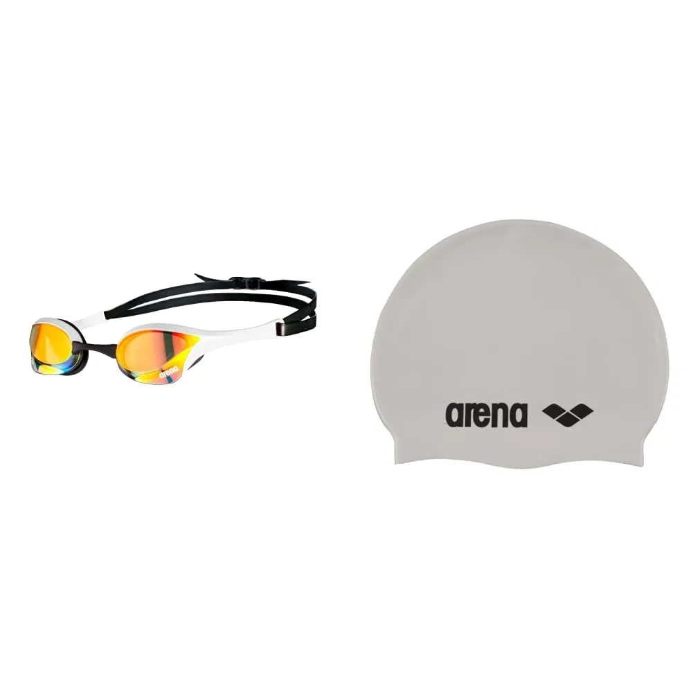 Occhialini da Nuoto Arena Cobra Ultra Swipe Mirror - Rame Giallo