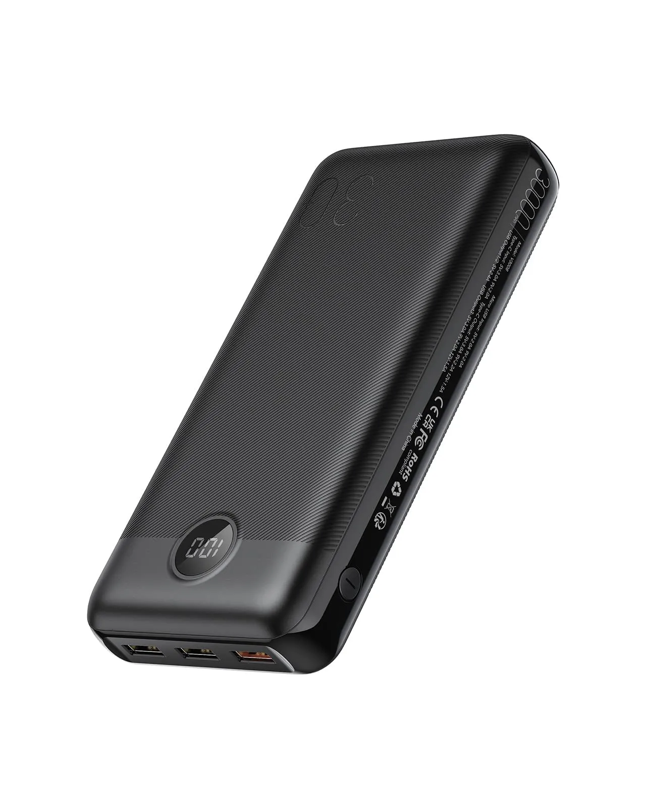 Power Bank VEGER 30000mAh, 20W Ricarica Rapida con Display LED e Multi-Porta