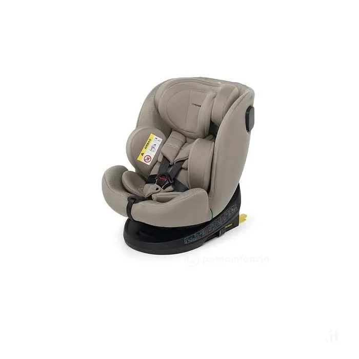 Foppapedretti Seggiolino Auto Circle I-Size, Seduta Girevole a 360°, Sand