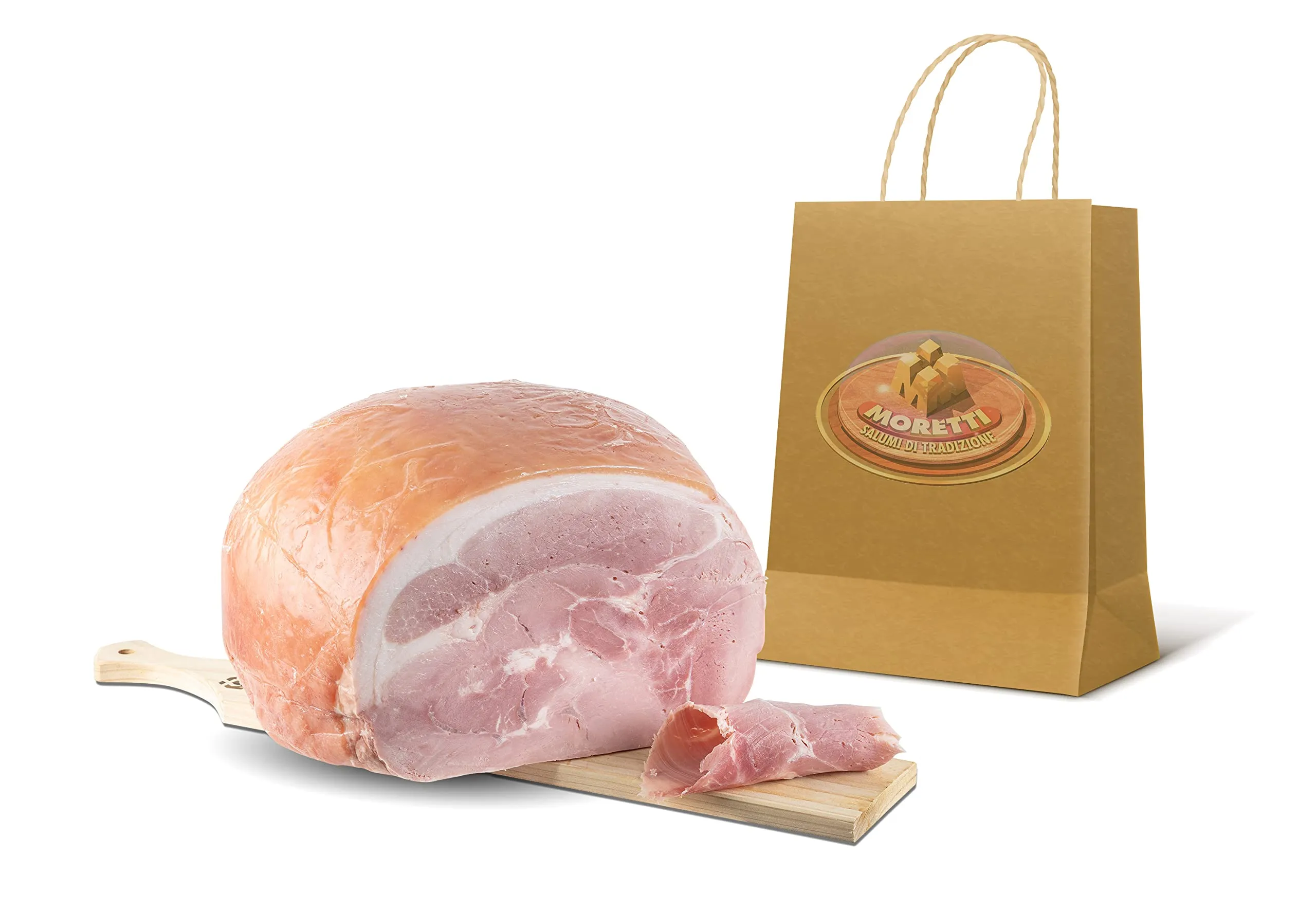 Prosciutto Cotto Alta Qualità Moretti® - 2.1 Kg - Senza Glutine e Lattosio
