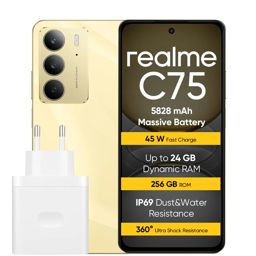 realme C75 Smartphone 8+256 GB Gold