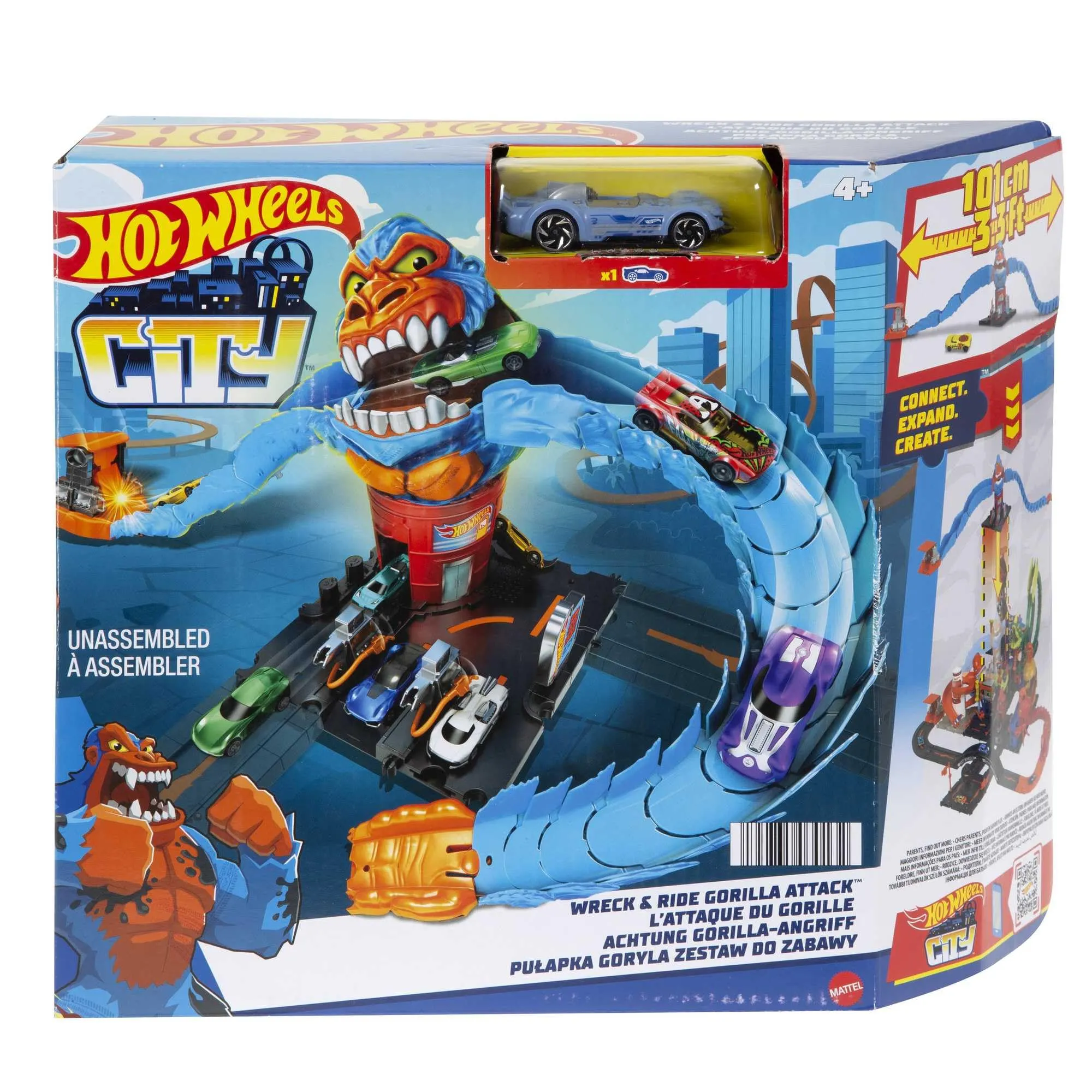 Hot Wheels City - Gorilla Attacco Distruttivo Playset