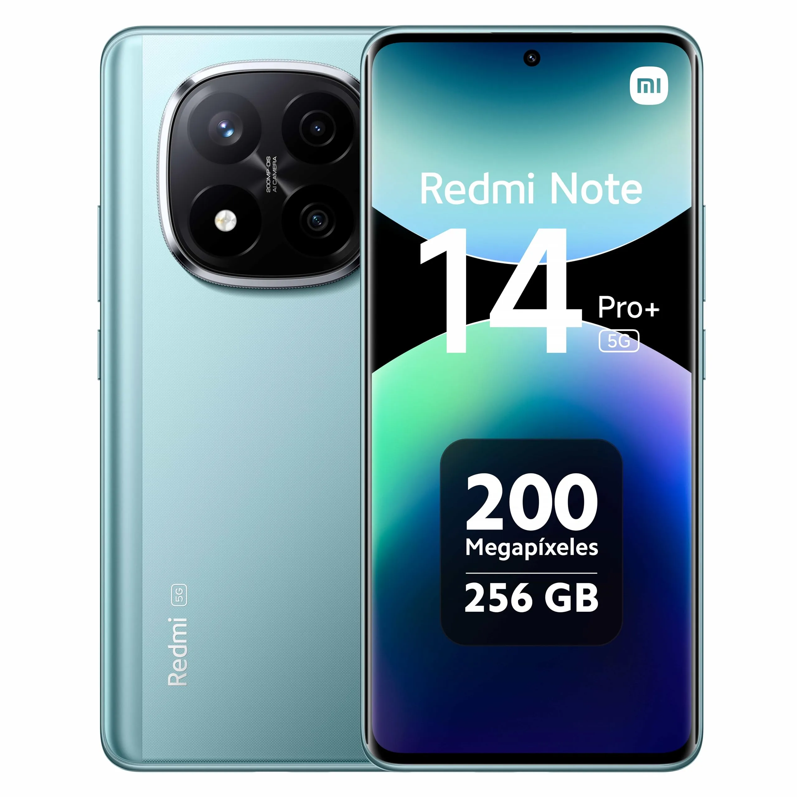 Xiaomi Redmi Note 14 Pro+ 5G Smartphone, 8GB RAM 256GB, schermo AMOLED 6.67 pollici 1.5K, sensore di impronte digitali, fotocamera 200MP, NFC, ricarica rapida 120W, Bleu