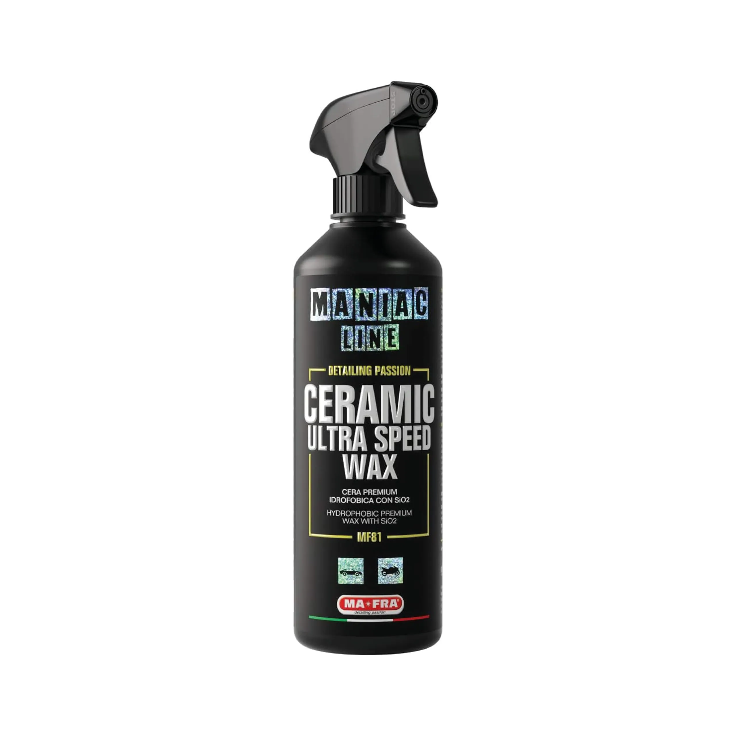 Ma-Fra Maniac Line Ceramic Ultra Speed Wax - Cera Spray Sigillante Protettiva per Auto