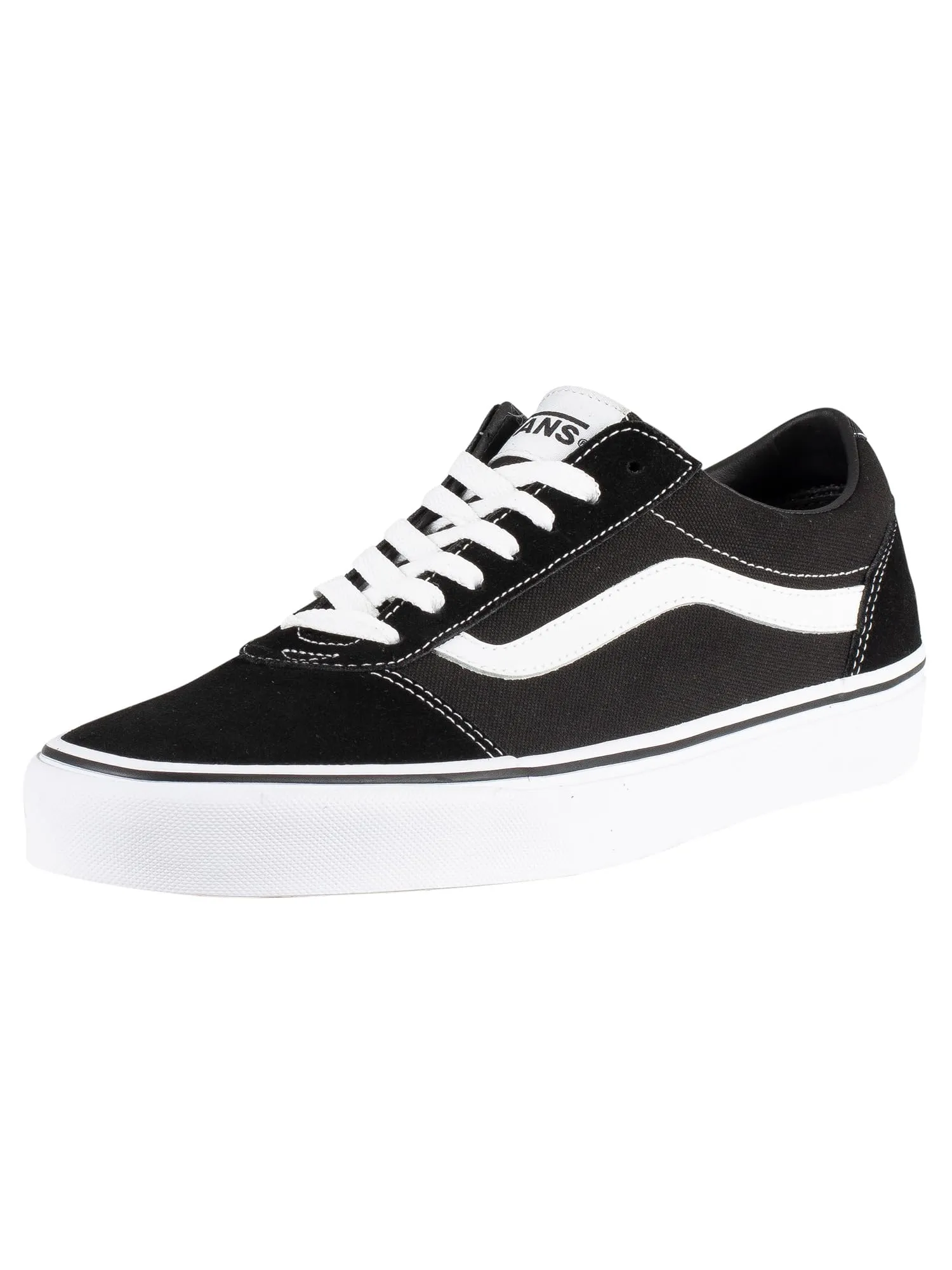 Vans Ward, Sneaker Uomo, Suede Canvas Black White
