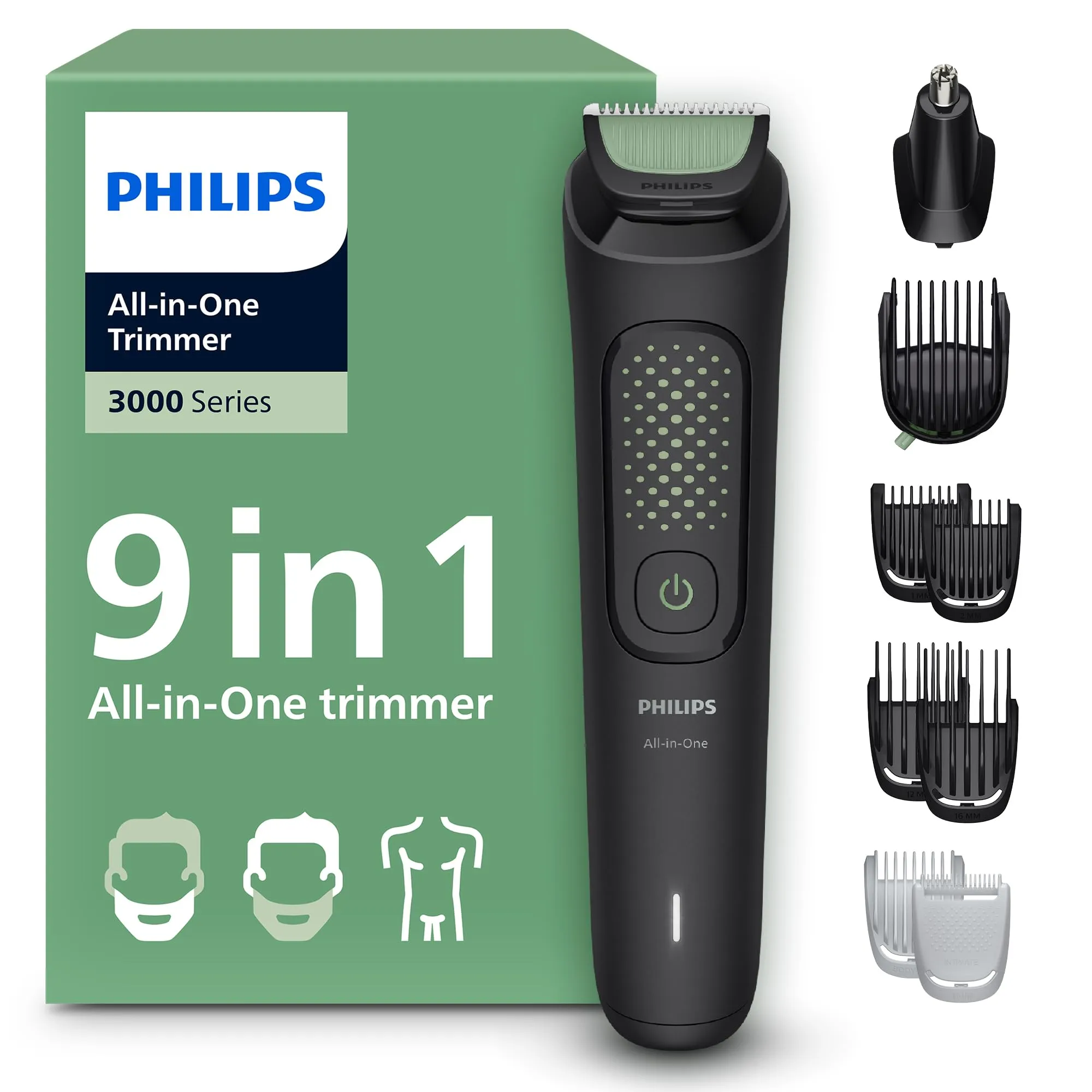 Philips Multigroom Serie 3000 MG3946/15 - Rifinitore Tutto in Uno 9 in 1