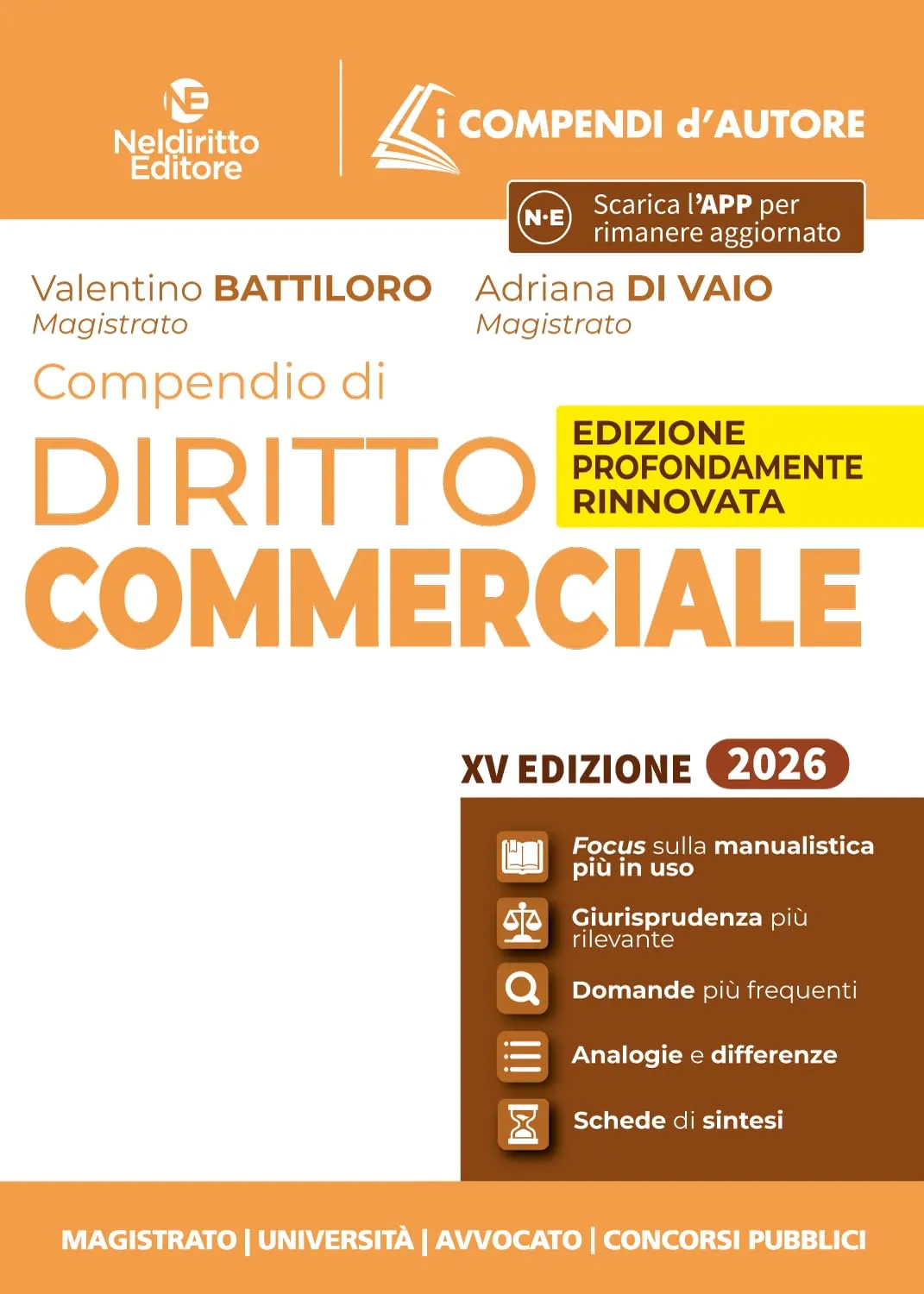 Compendio di diritto commerciale 2026. Con App