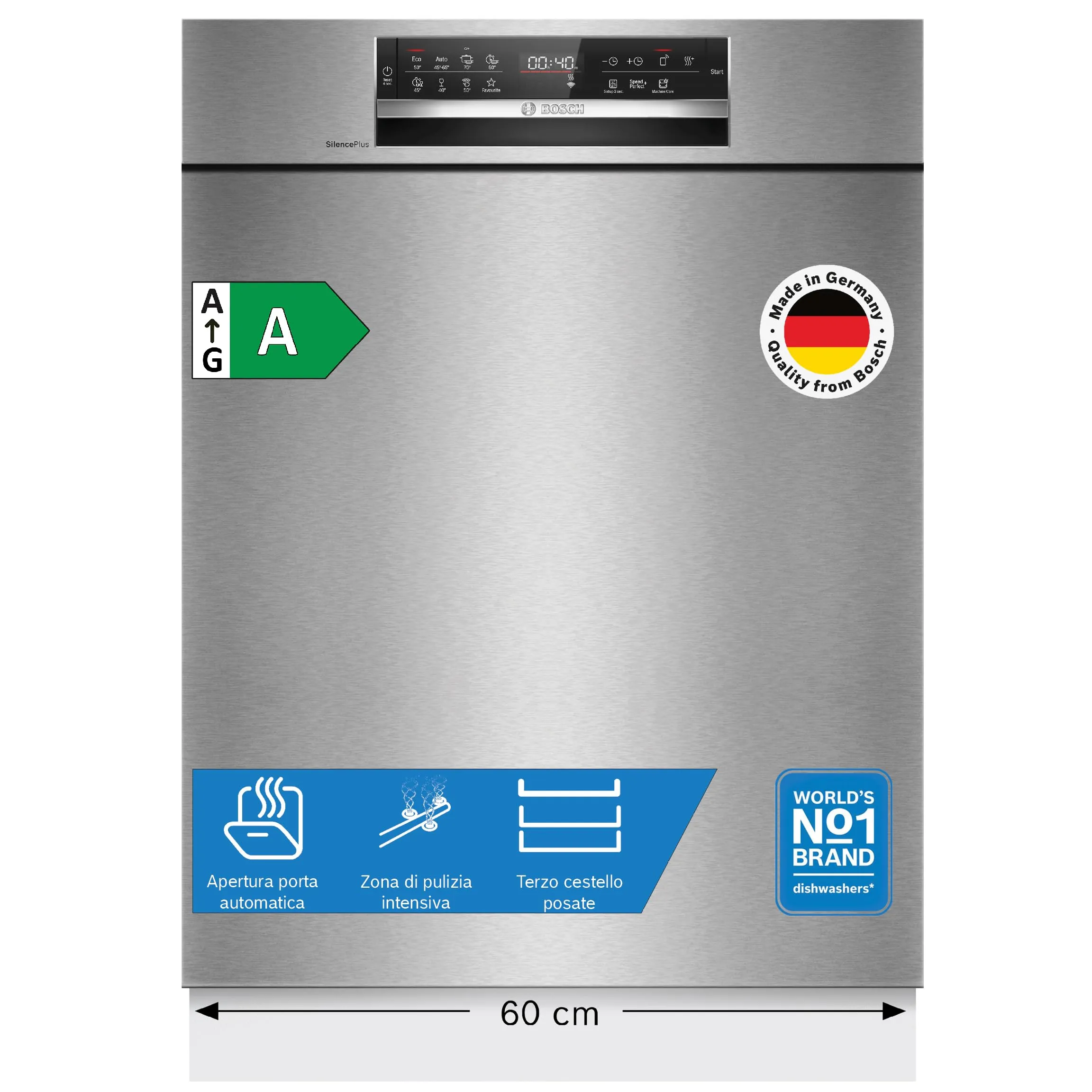 Bosch SMU6ECS12E Serie 6 Lavastoviglie da incasso sottopiano