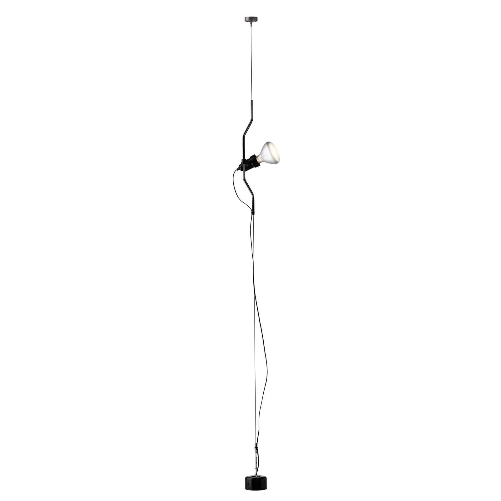FLOS Parentesi Lampada a Sospensione Nera - Design Iconico di Castiglioni e Manzù
