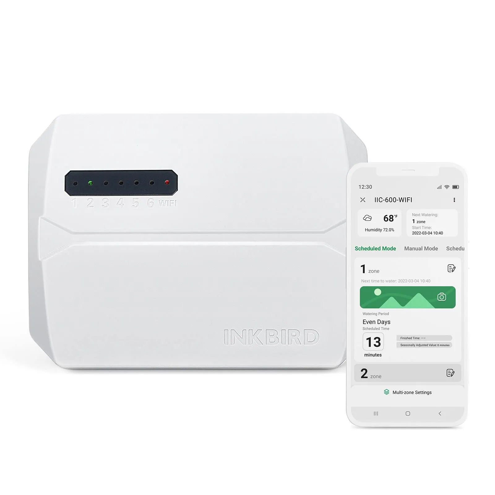 Inkbird IIC-600 Centralina Irrigazione Wifi 6 Zone