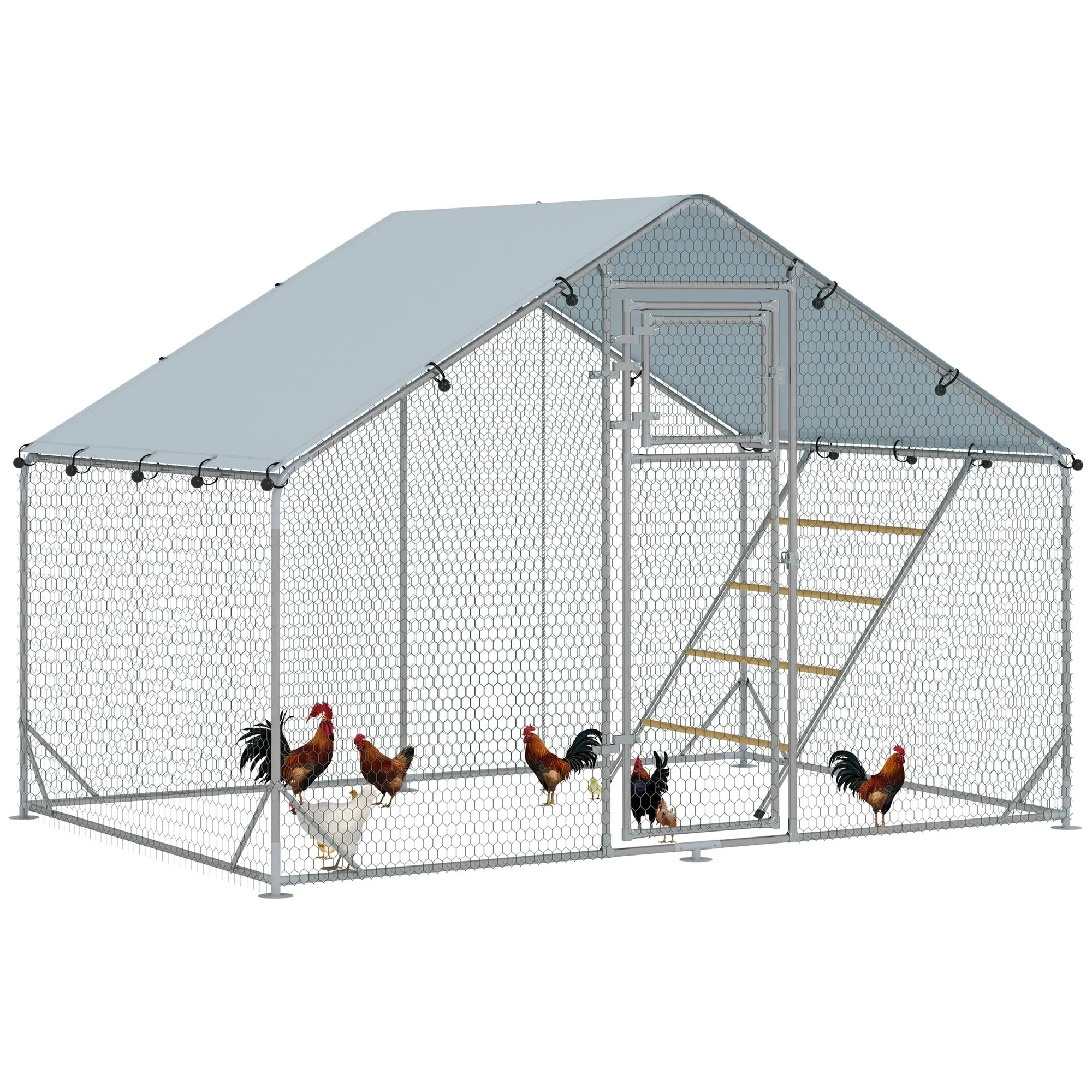 PawHut Pollaio per Galline da Esterno 3x2x2 m