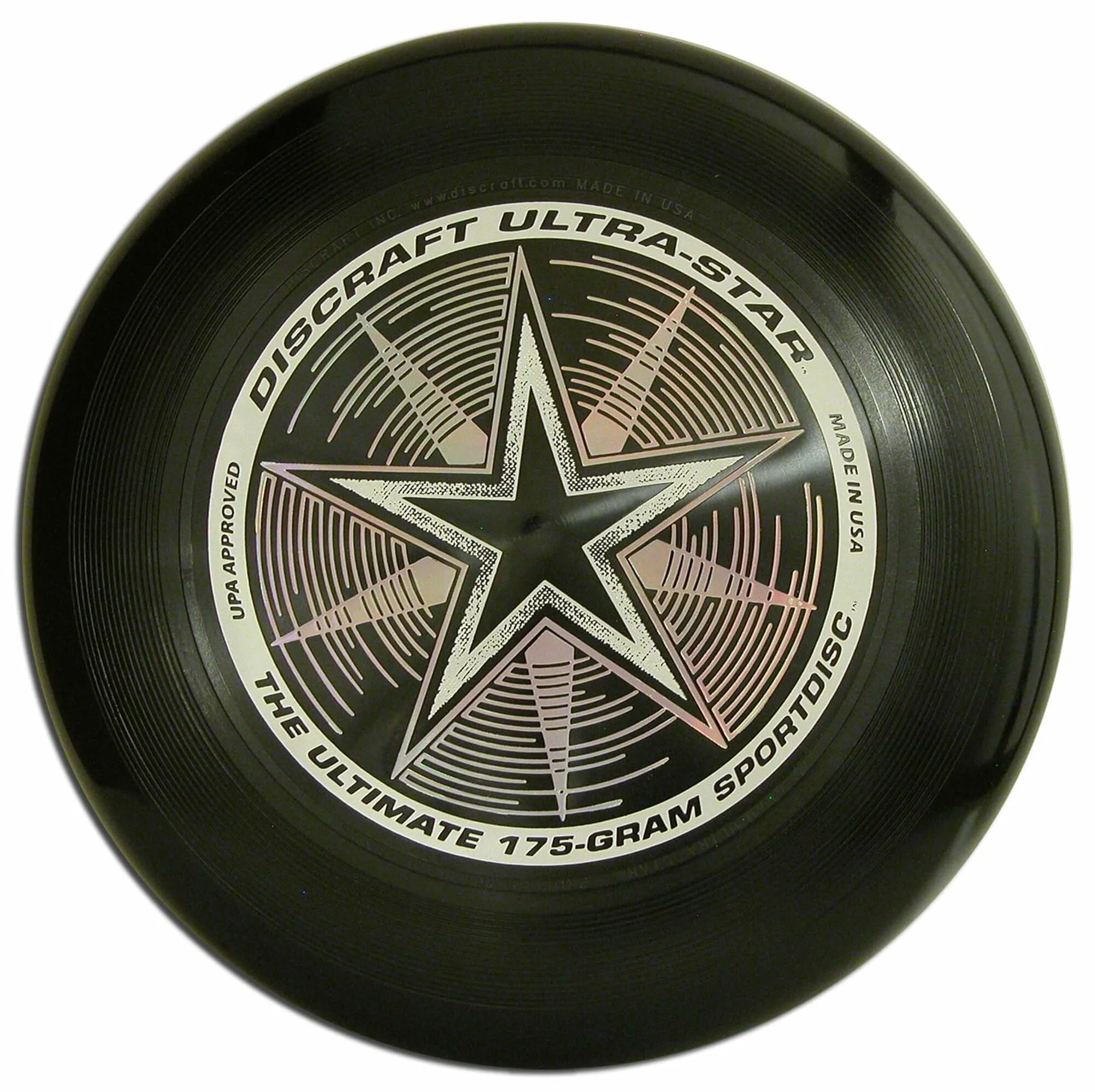 Discraft Ultrastar - Disco da Ultimate Frisbee, Nero, 175g